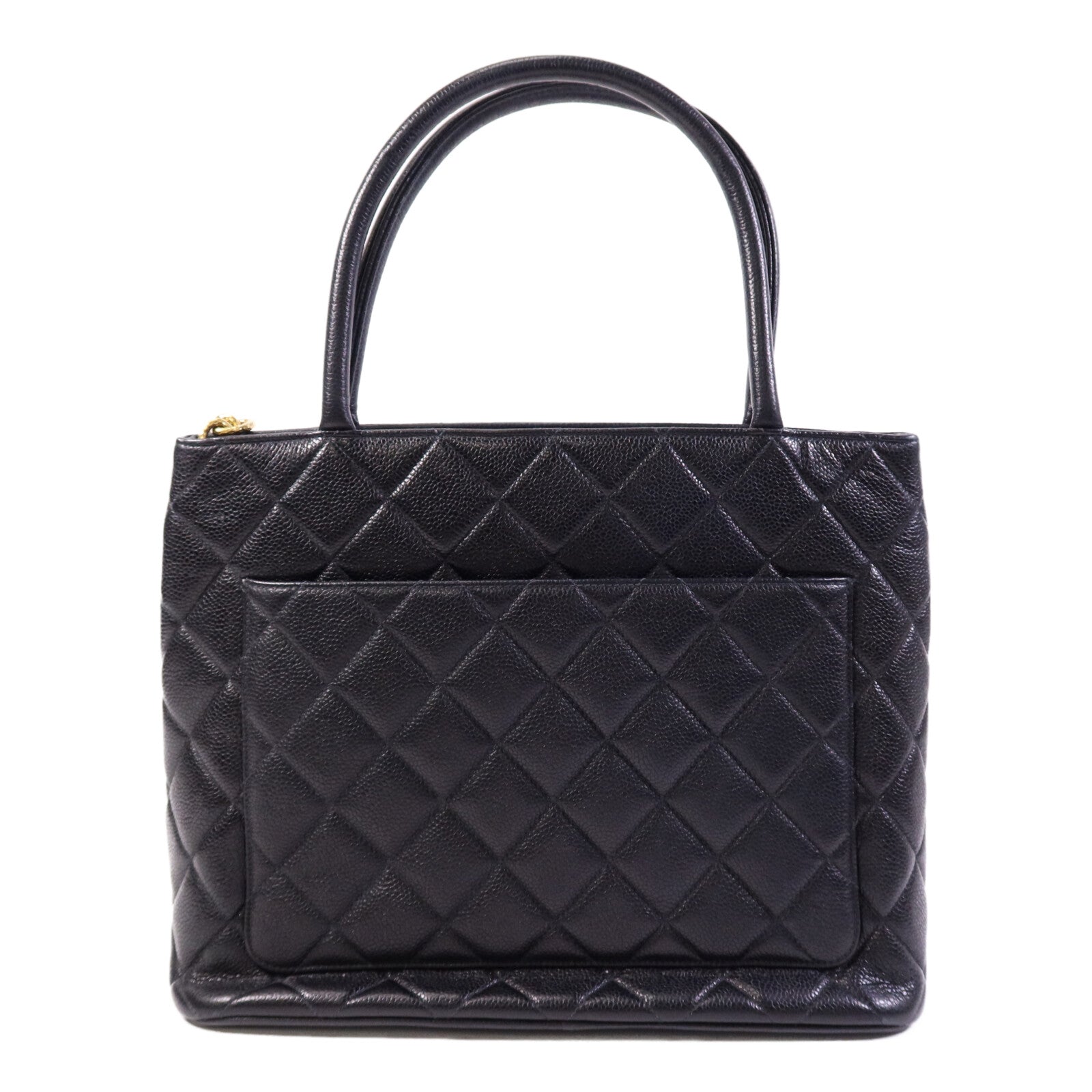 CHANEL 牛皮皮革Vintage Tote Bag金扣手挽袋
