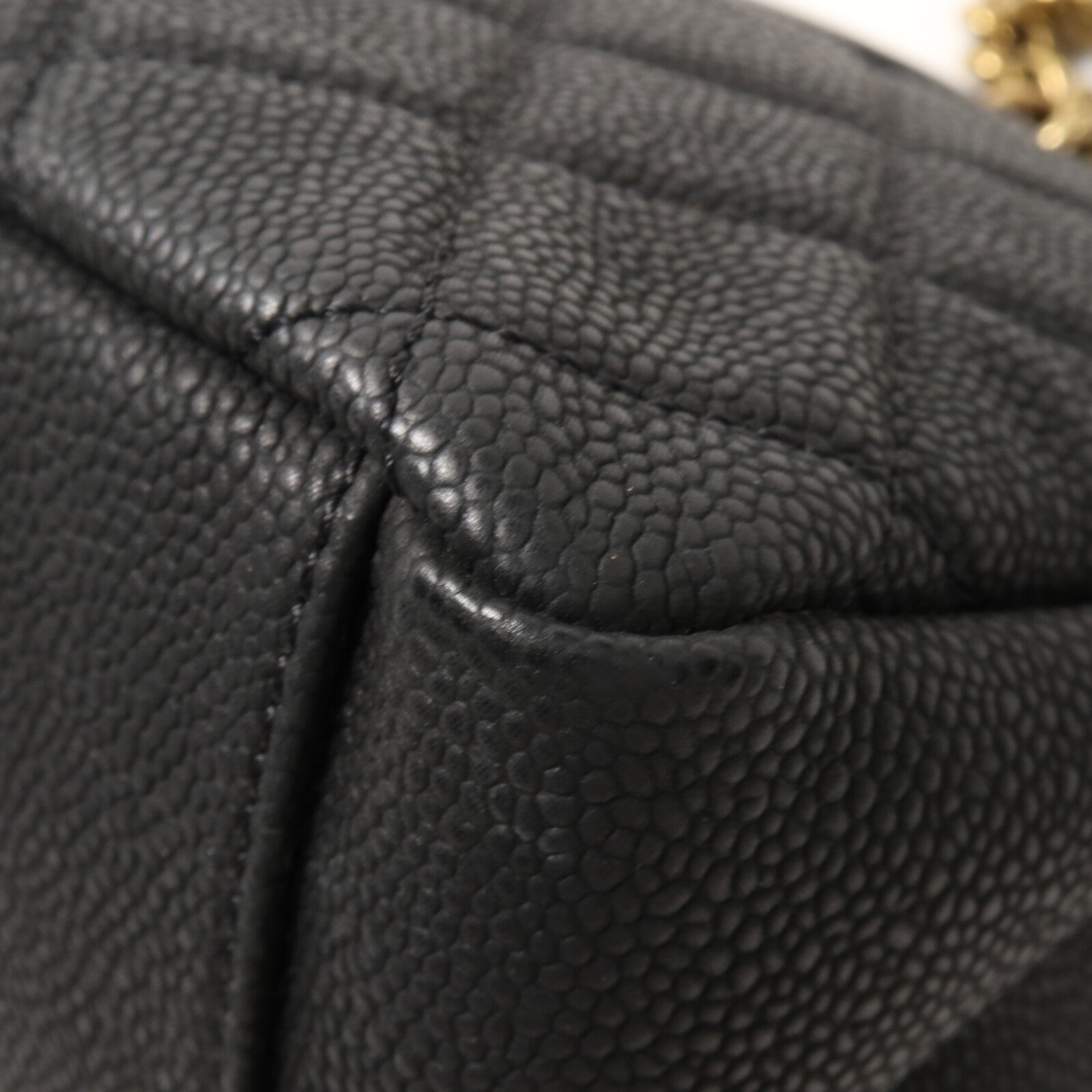 CHANEL 牛皮皮革Chain Shoulder鏈帶手挽肩背兩用袋
