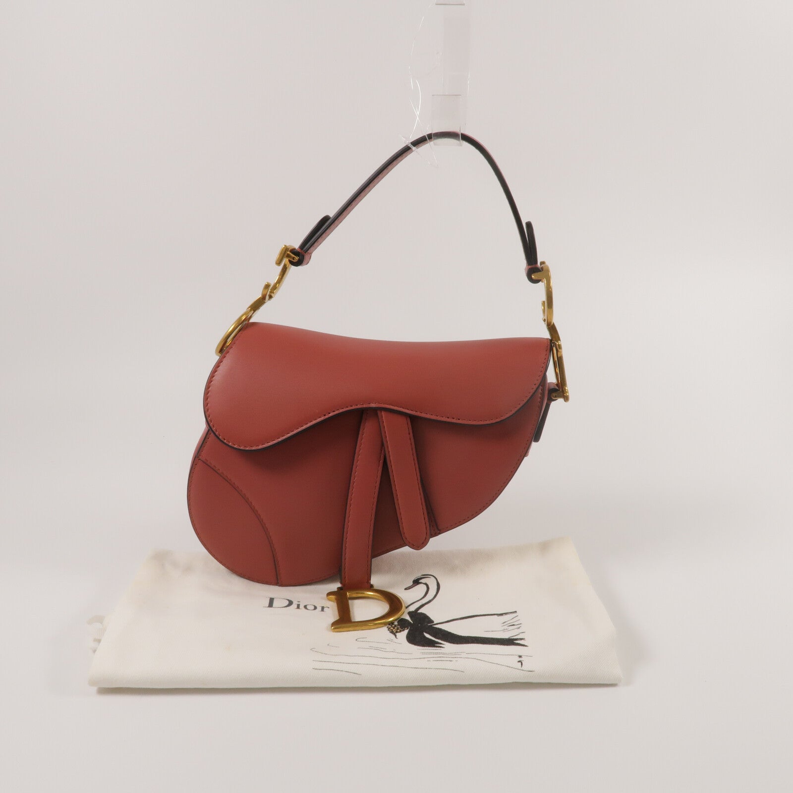Dior 牛皮皮革Mini Saddle肩背袋
