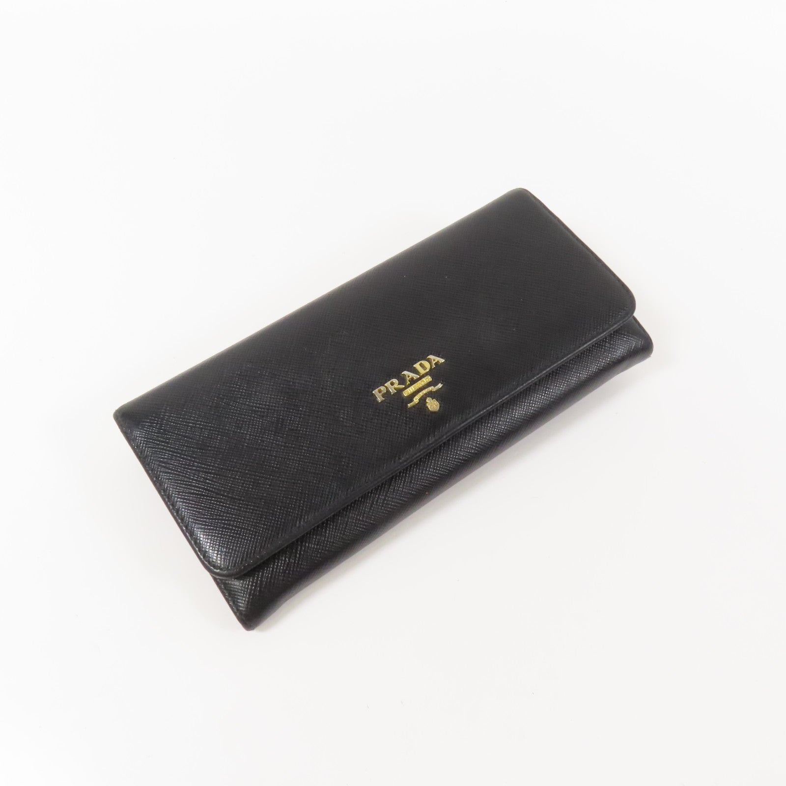 PRADA 牛皮皮革Long Wallet金扣長1錢包