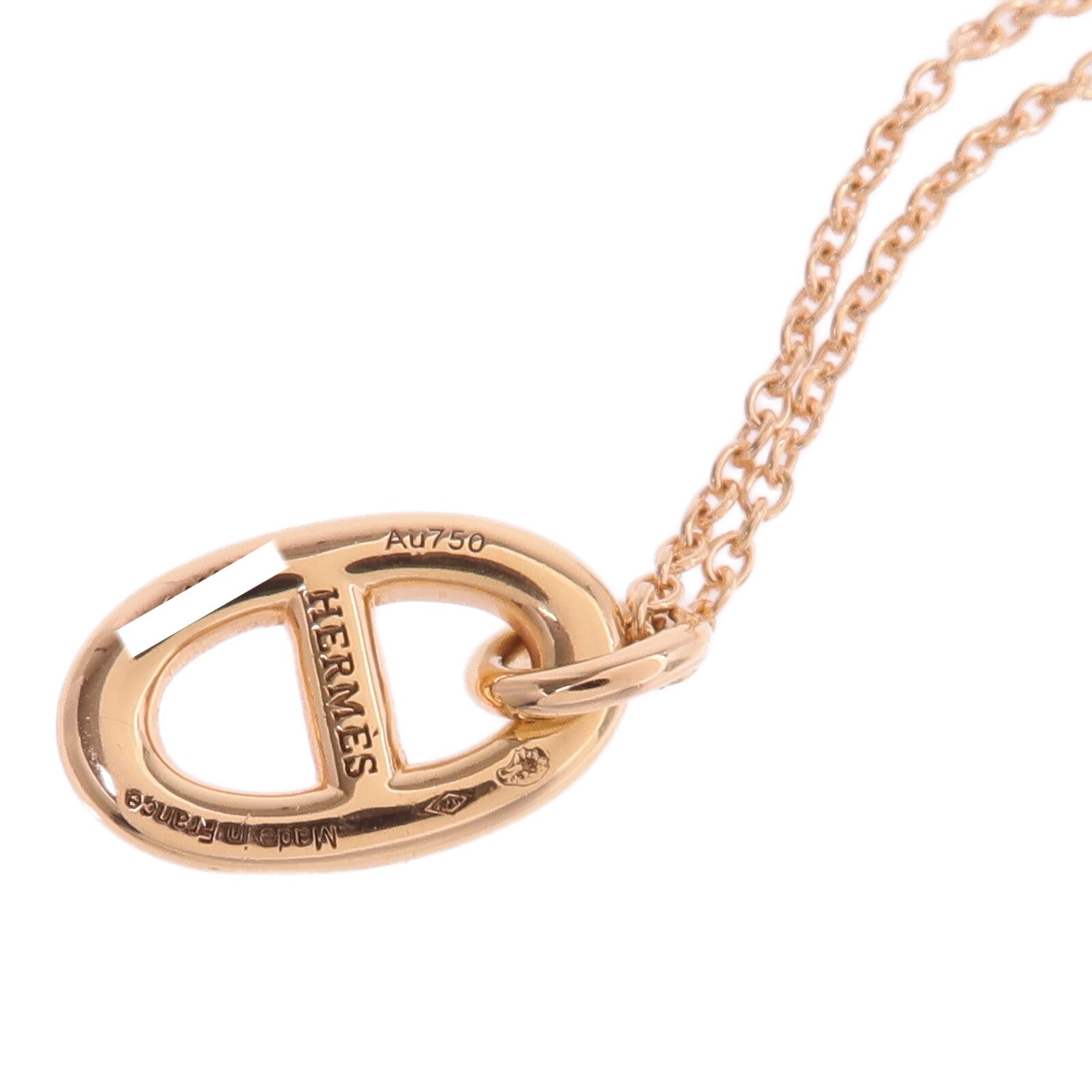 HERMES 18K玫瑰金Farandole Pendant項鍊