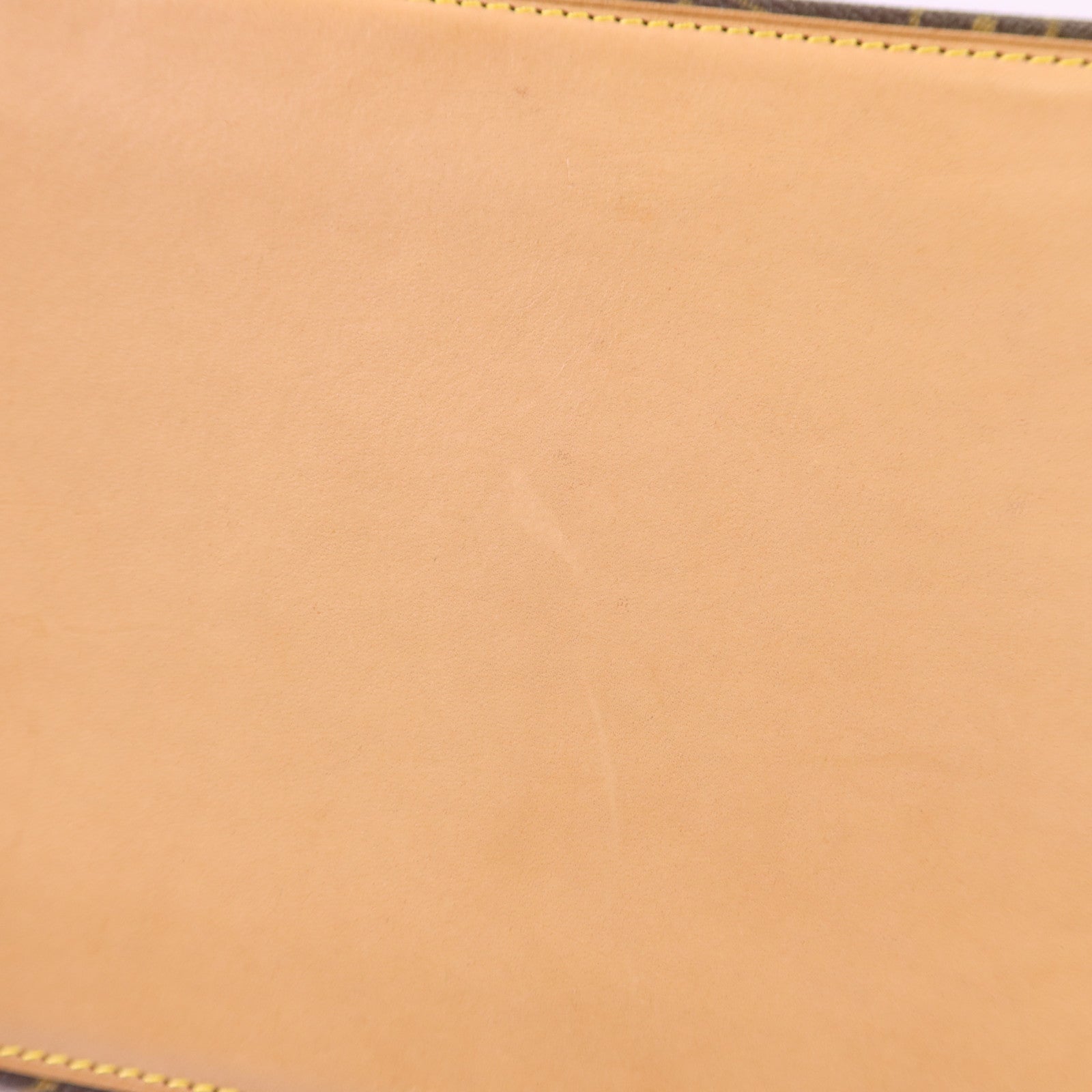 LOUIS VUITTON Monogram Cabas Mezzo金扣肩背袋棕色