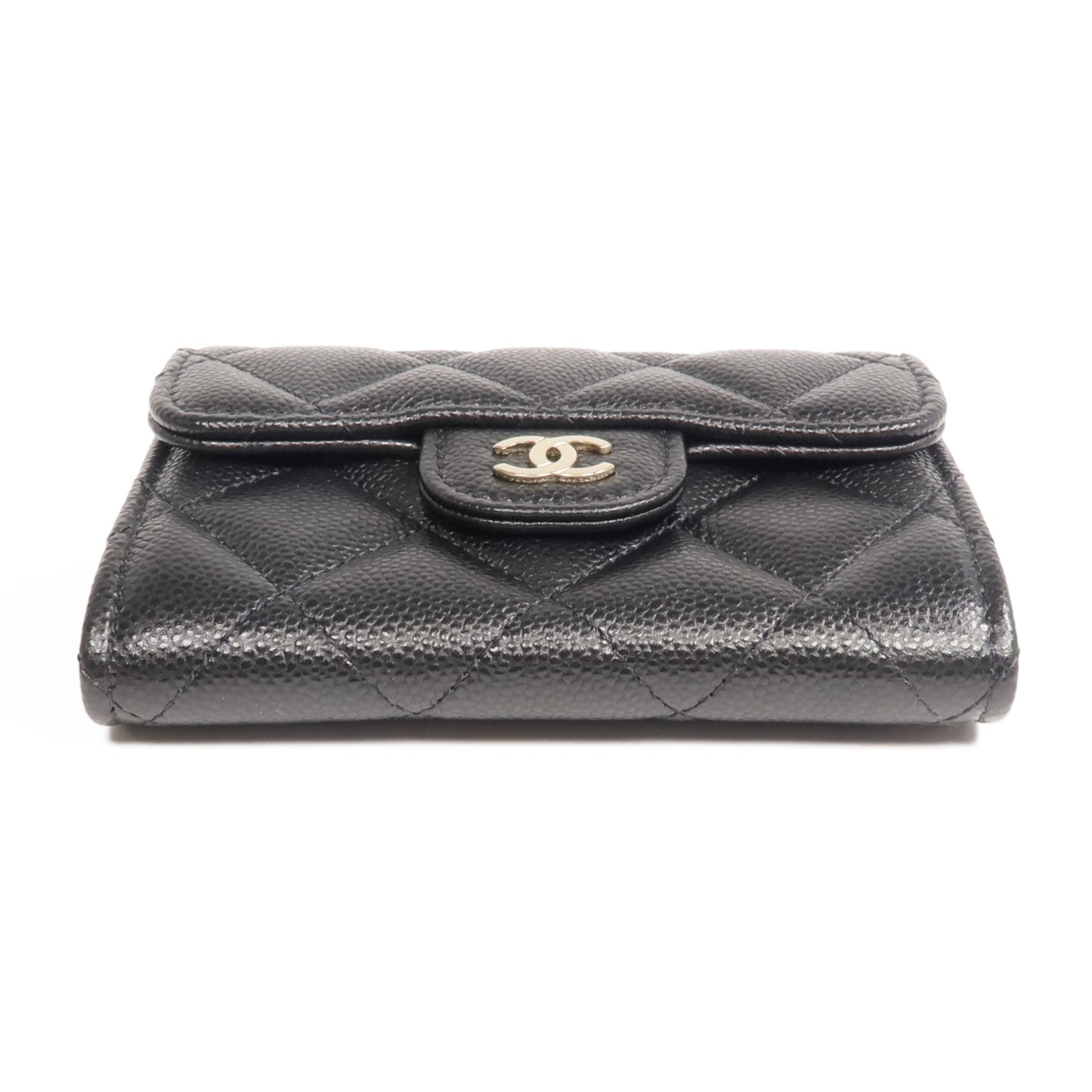 CHANEL 牛皮皮革Card Case金扣卡片套