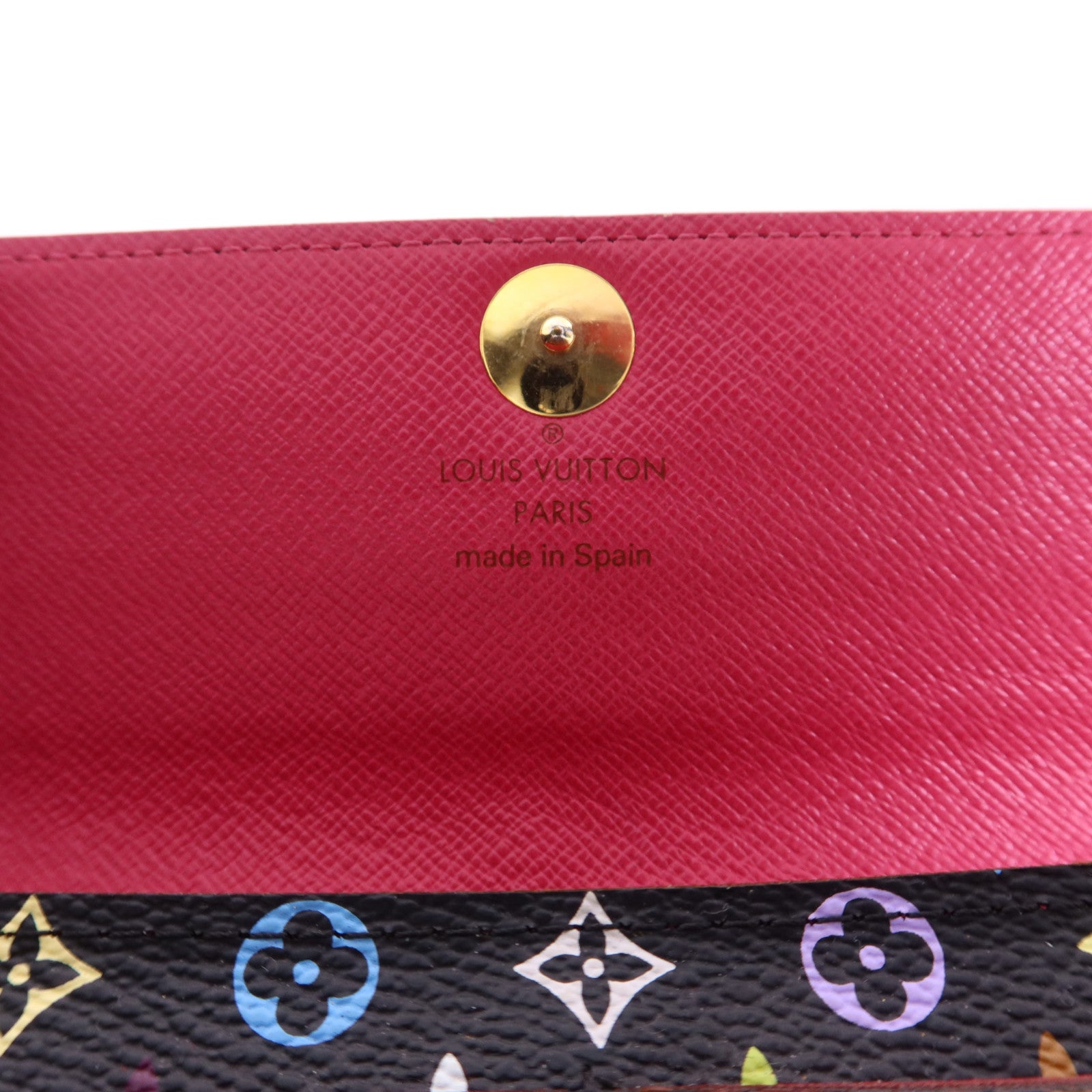 LOUIS VUITTON Monogram Multicolore Long Bifold Wallet金扣長錢包