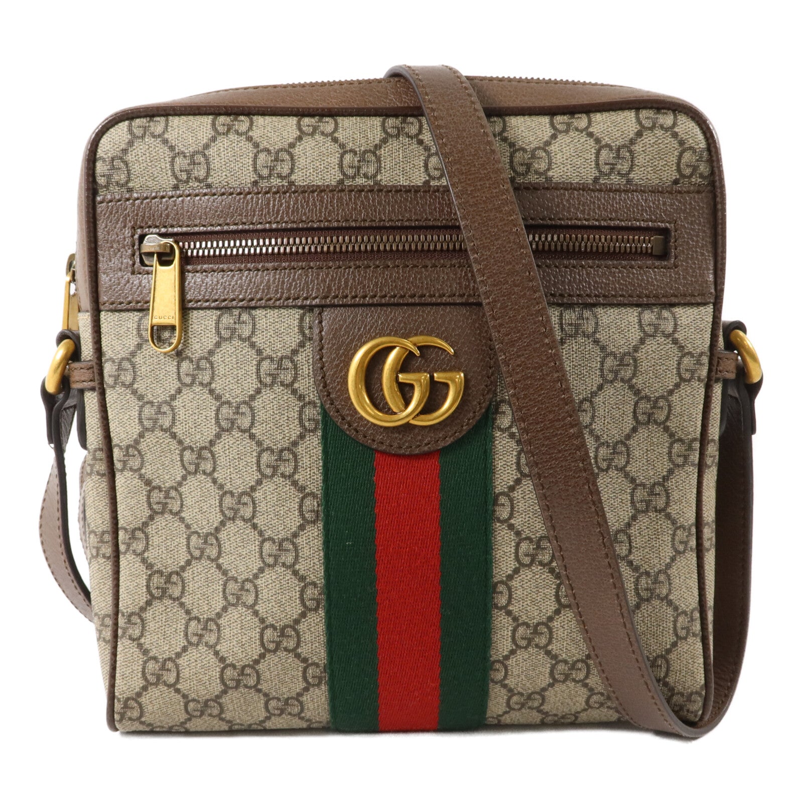 GUCCI 塗層帆布Ophidia Small Messenger Bag肩背袋