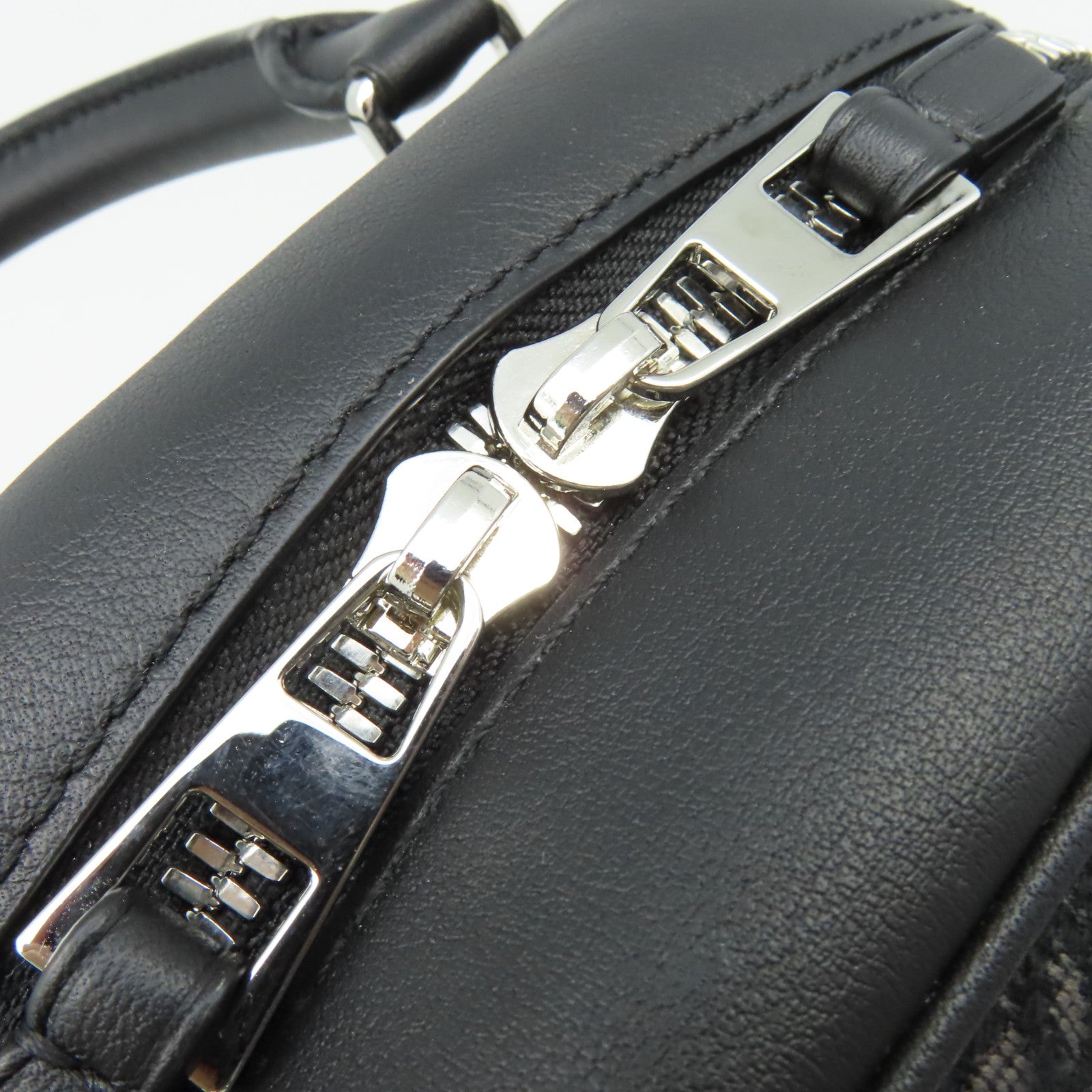 LOEWE 【清倉大減價】帆布/牛皮皮革Amazona 15 2Way Shoulder Bag手挽肩背兩用袋黑色