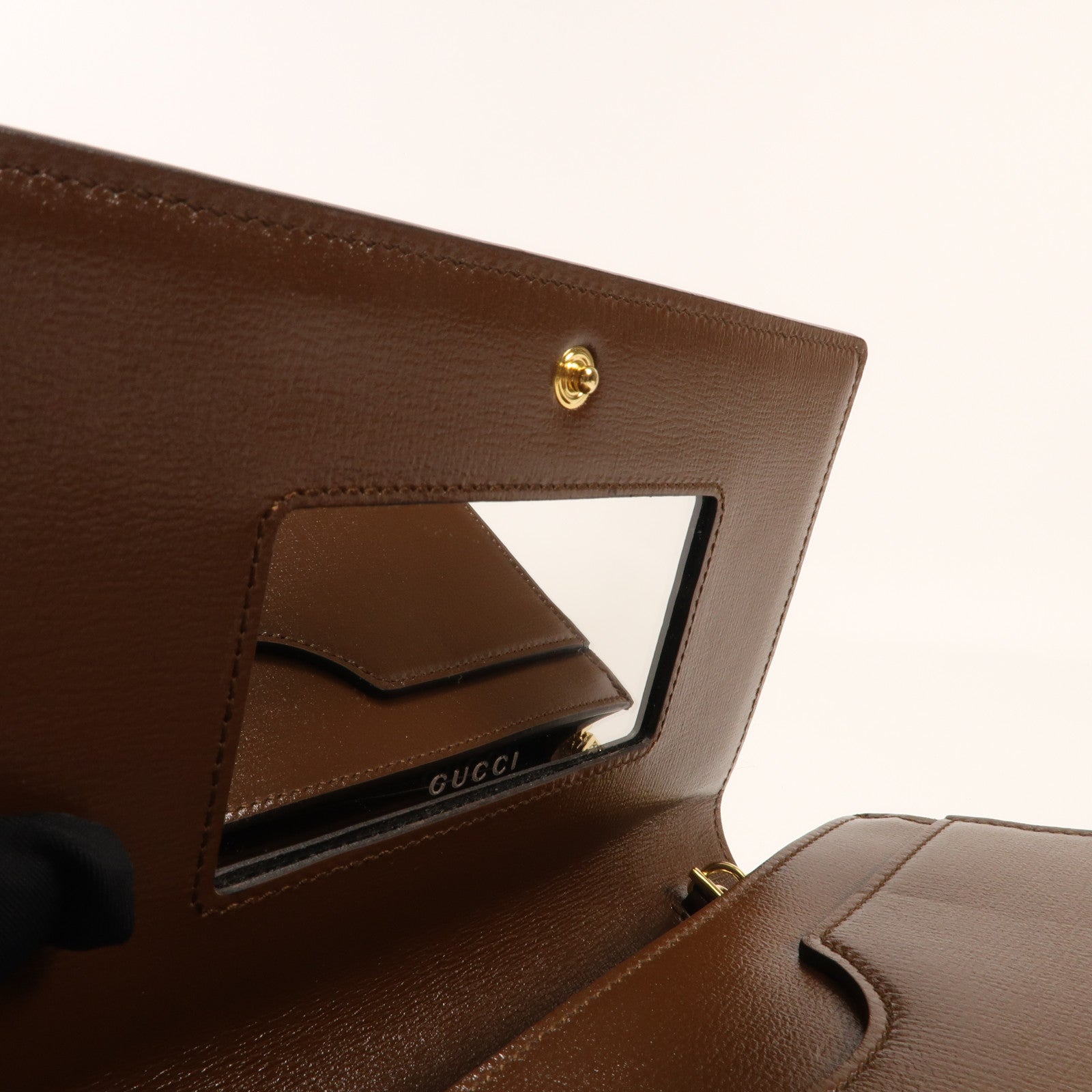GUCCI 【激減優惠】牛皮皮革Shoulder Bag金扣肩背袋