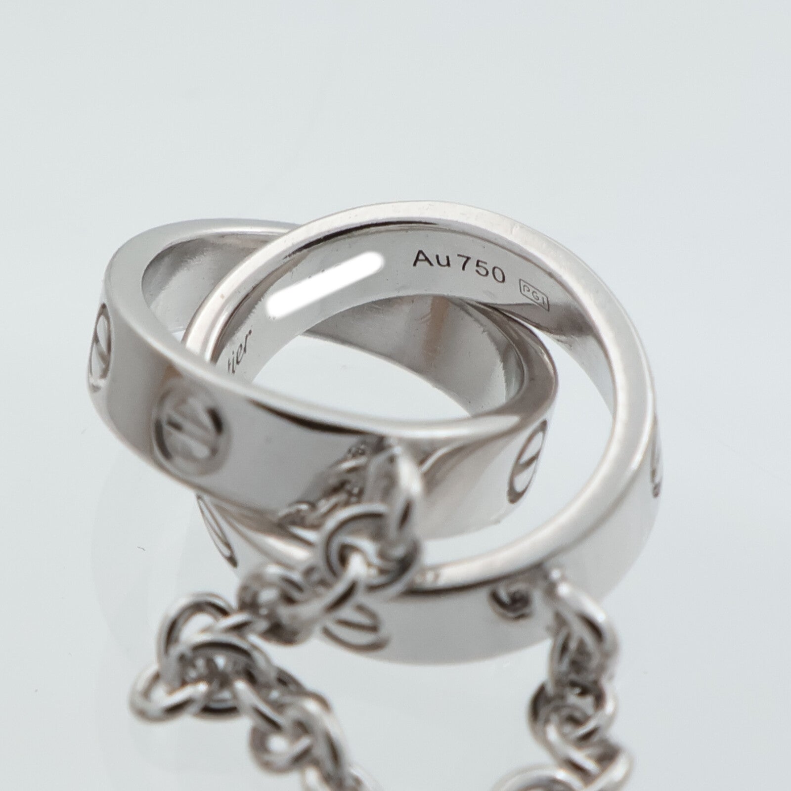 CARTIER 18K白金Love Bracelet手鏈