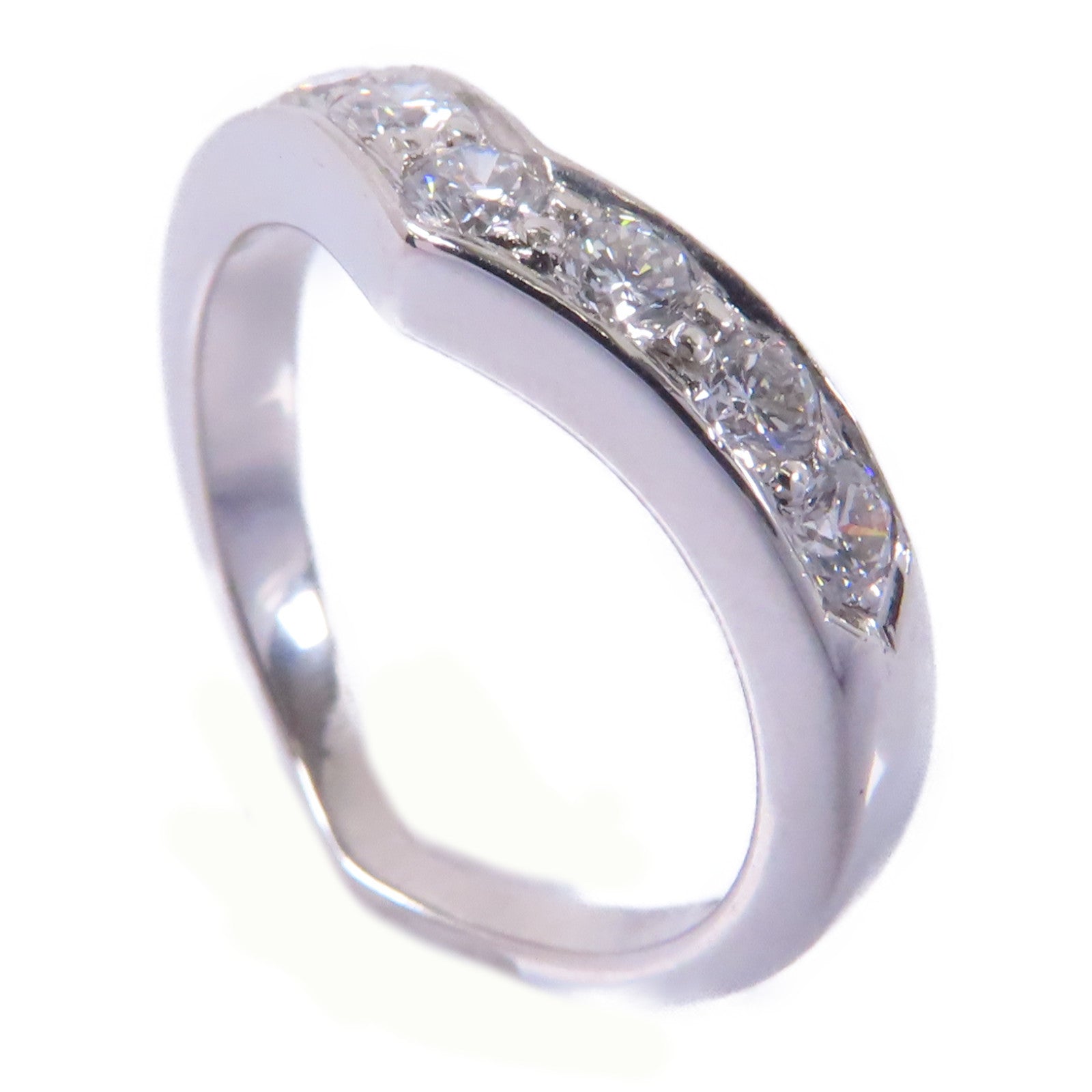 TIFFANY＆CO PT950鉑金Diamond Ring鑽石戒指US#4