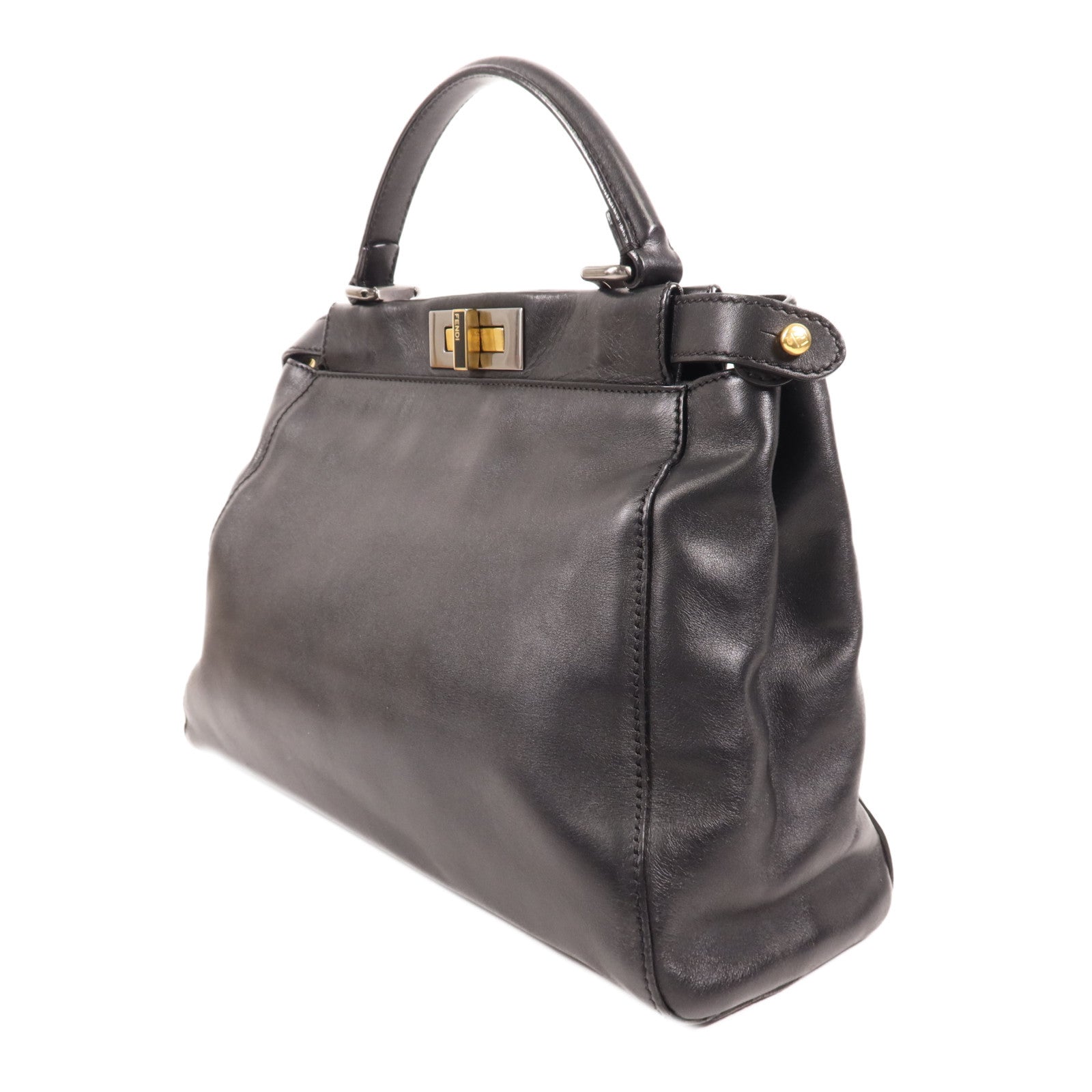 FENDI 牛皮皮革Peekaboo手挽肩背兩用袋