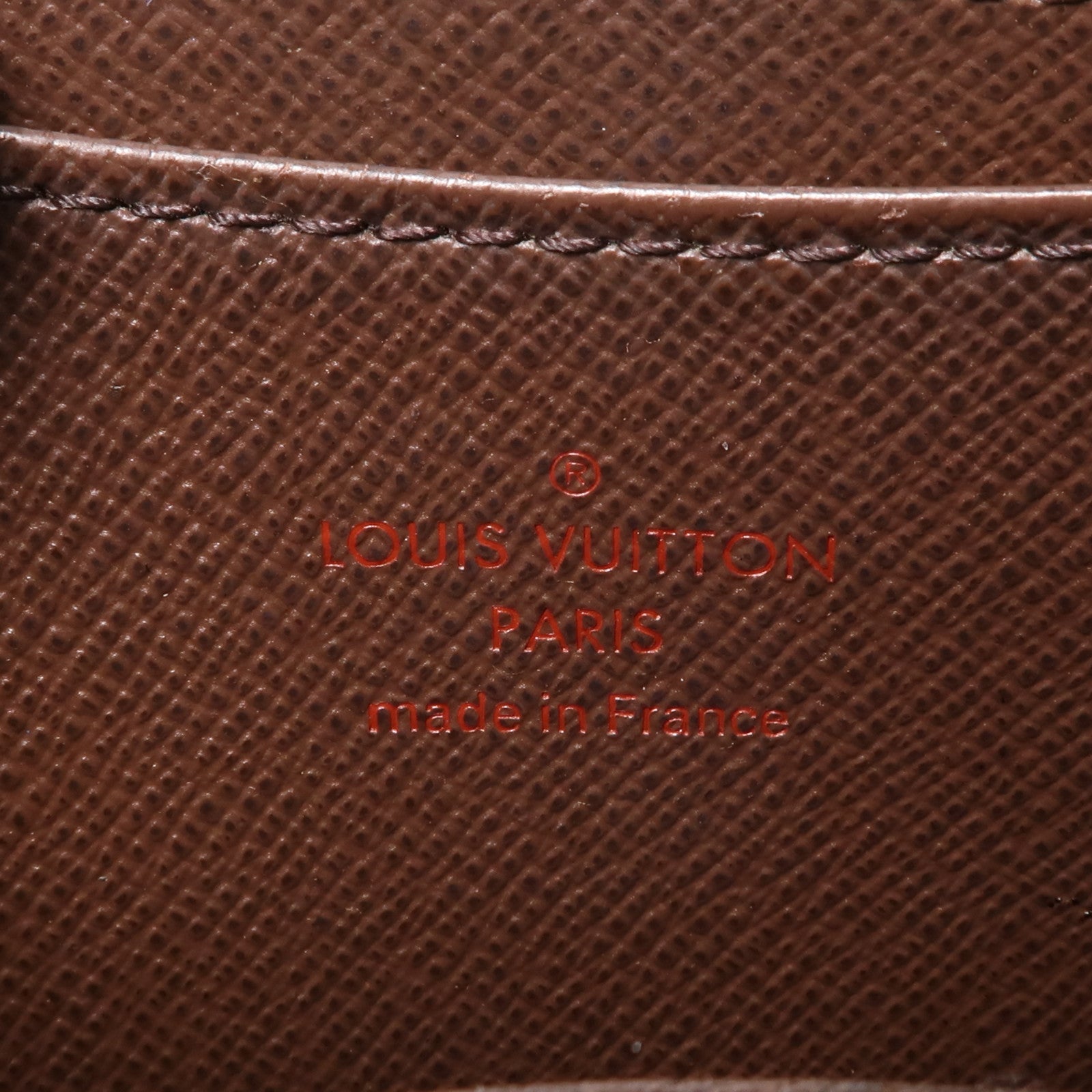 LOUIS VUITTON Damier Zippy Coin Purse金扣零錢包棕色