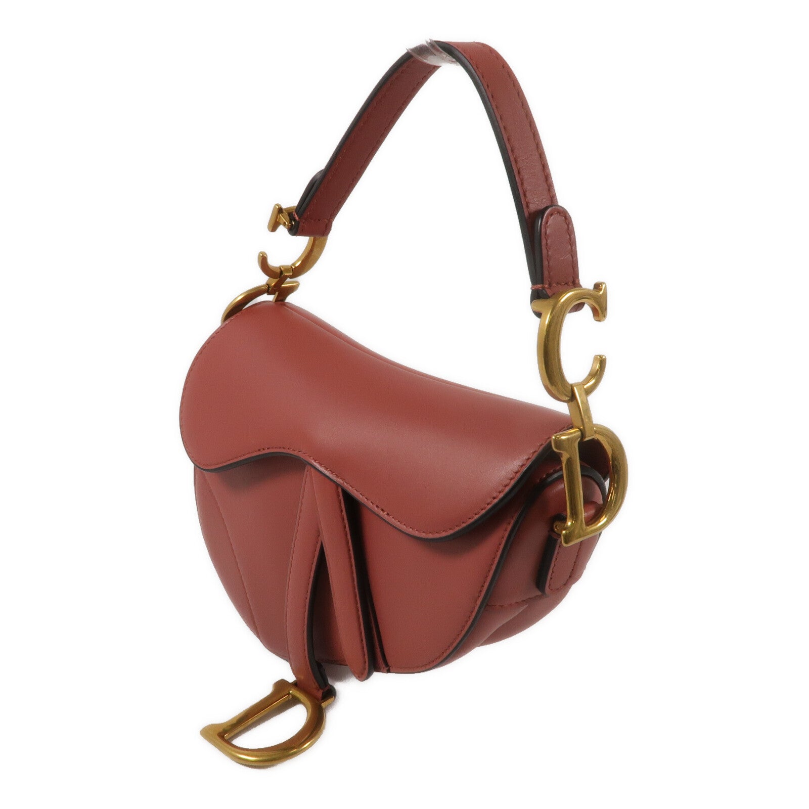 Dior 牛皮皮革Mini Saddle肩背袋