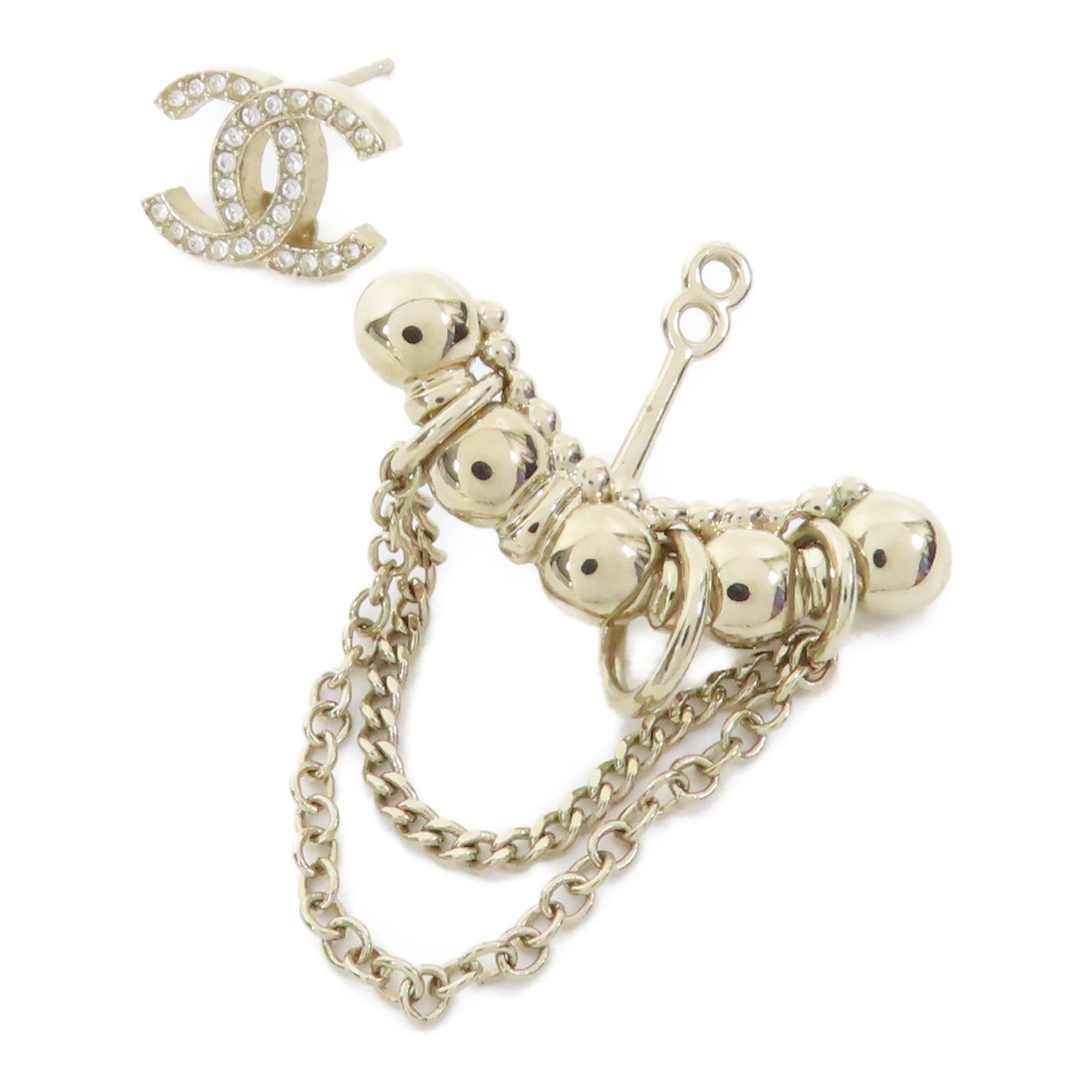 CHANEL 金屬Earring耳環金色
