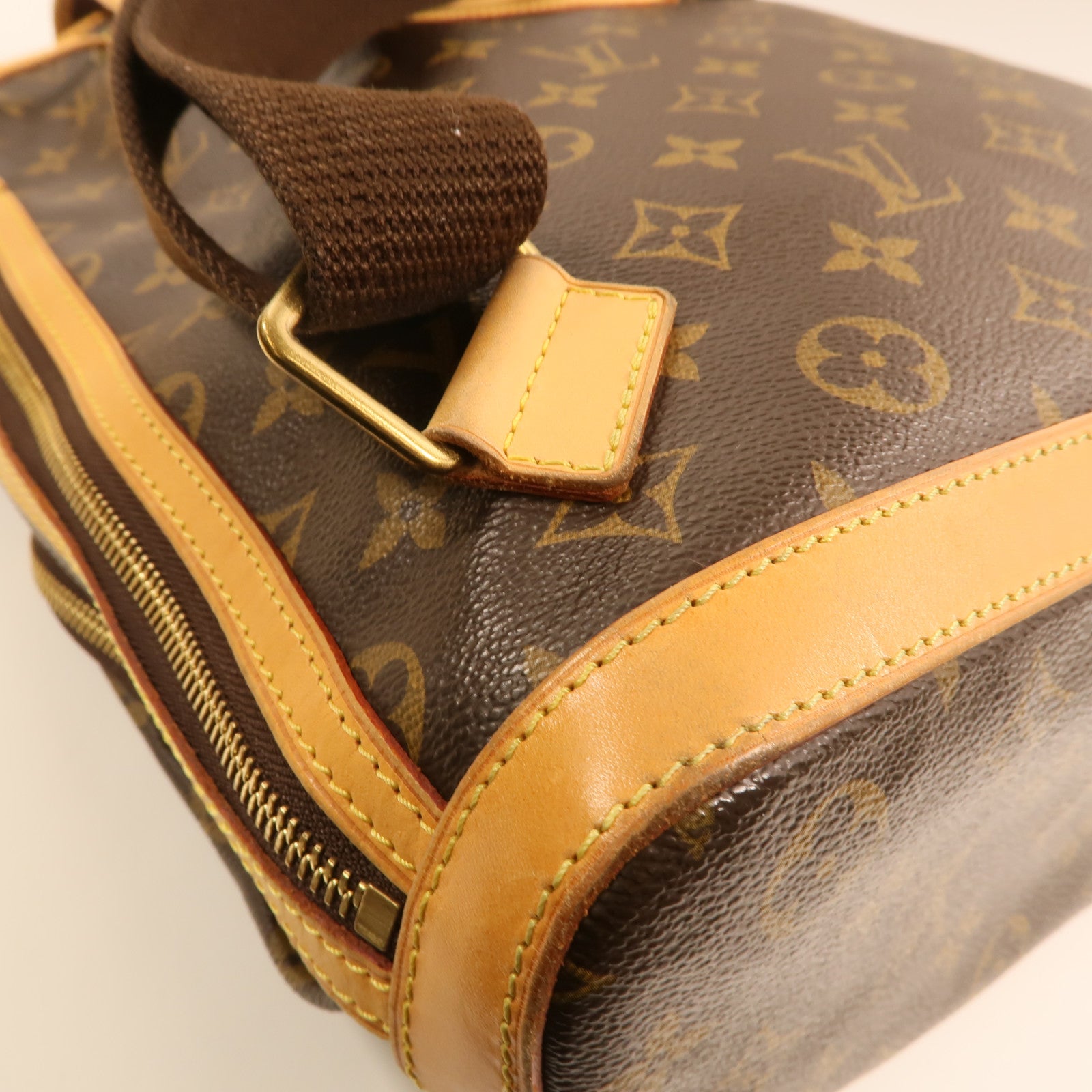 LOUIS VUITTON Monogram Sac A Dos Bosphore金扣背包棕色