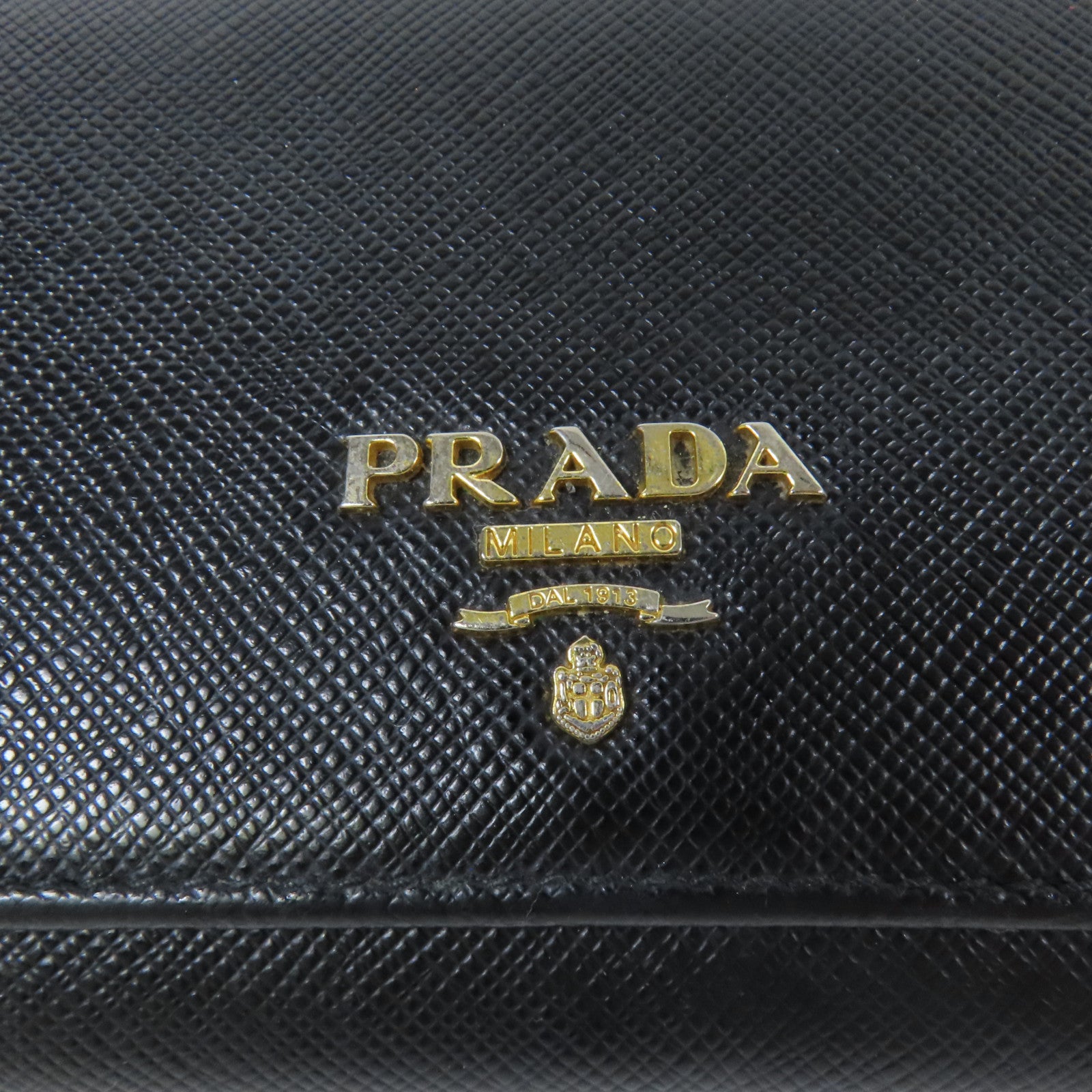 PRADA 【激減優惠】牛皮皮革Long Wallet金扣長1錢包