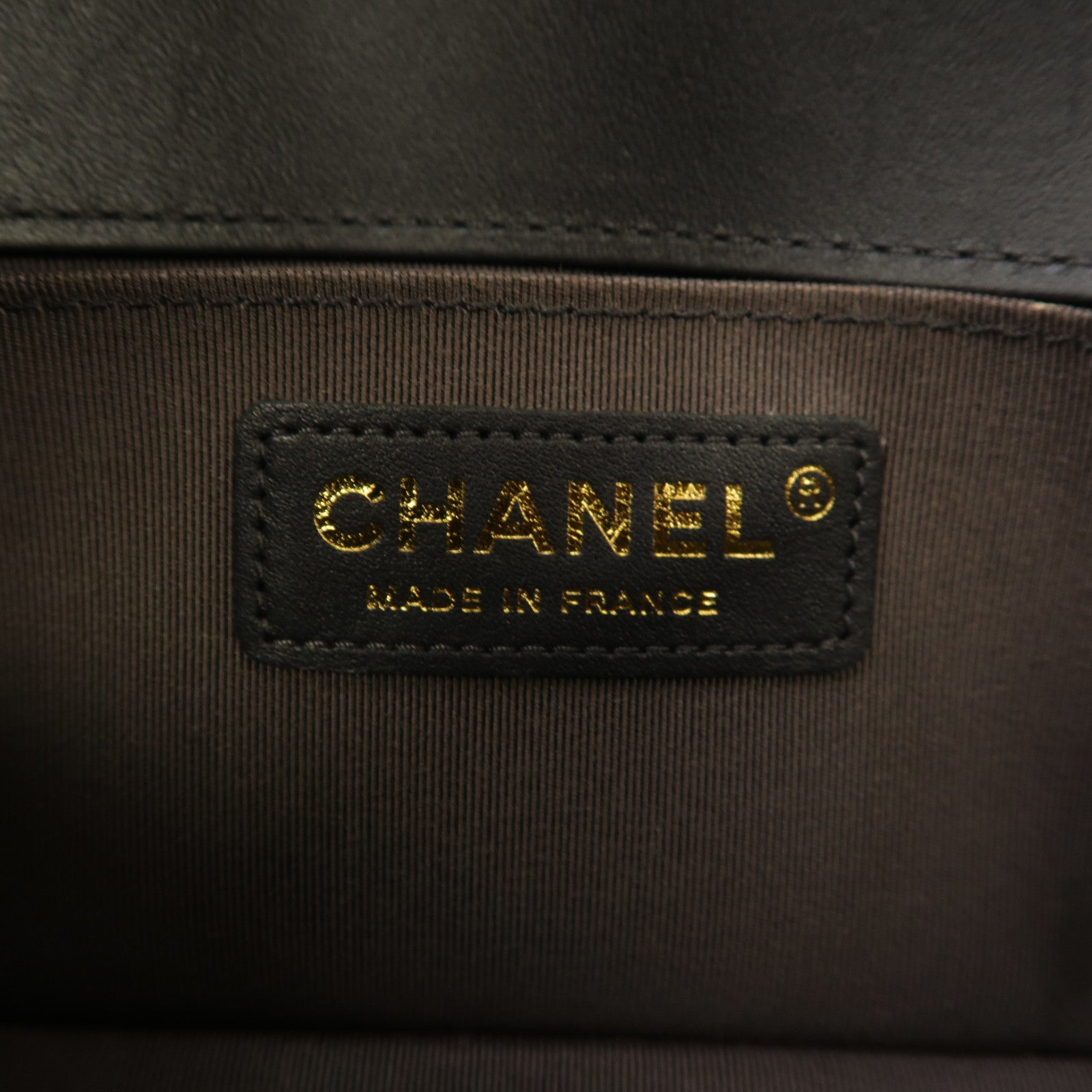 CHANEL 【激減優惠】菱格牛皮皮革Boy 20金扣鏈帶肩背袋啡色