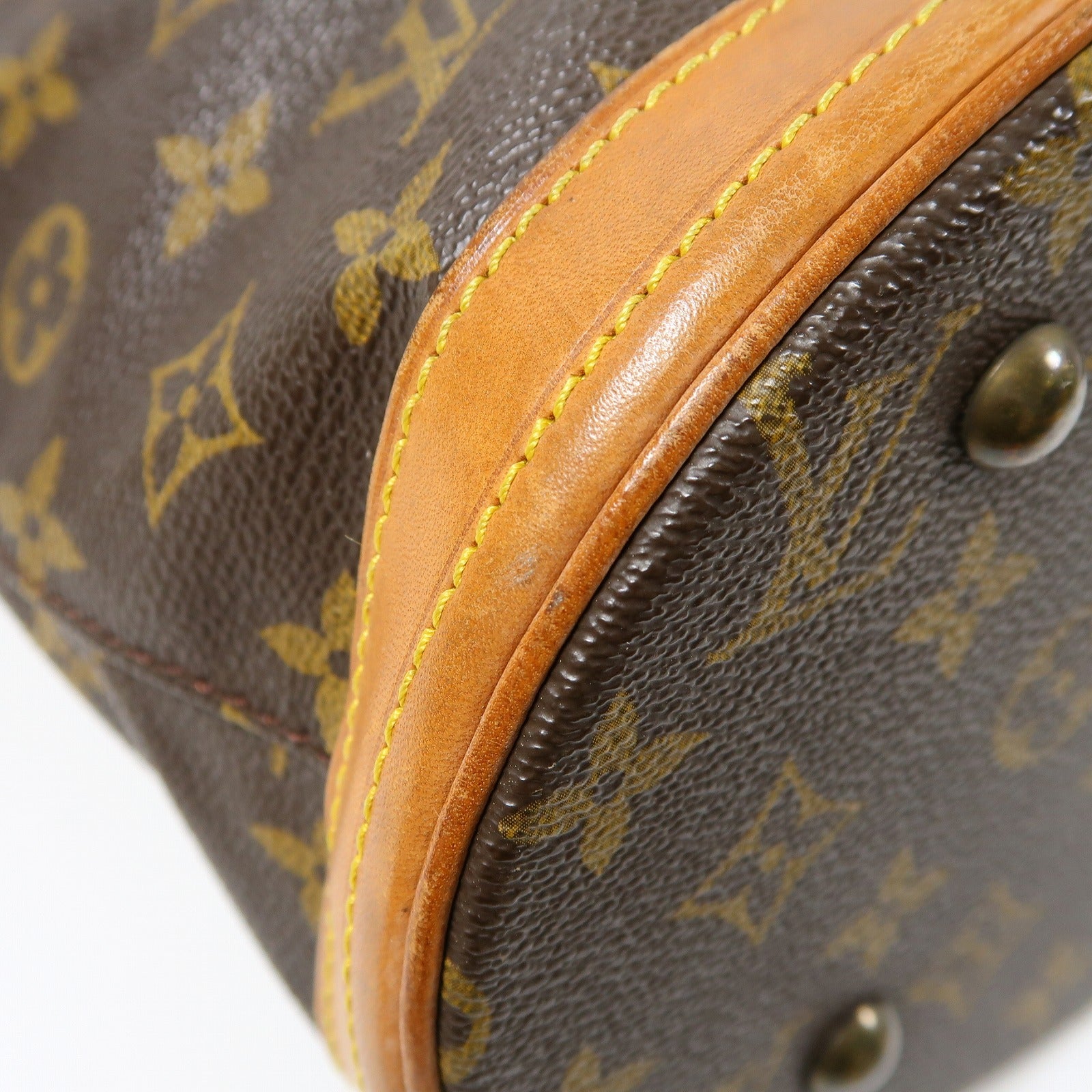 LOUIS VUITTON Monogram Bucket PM金扣肩背袋啡色