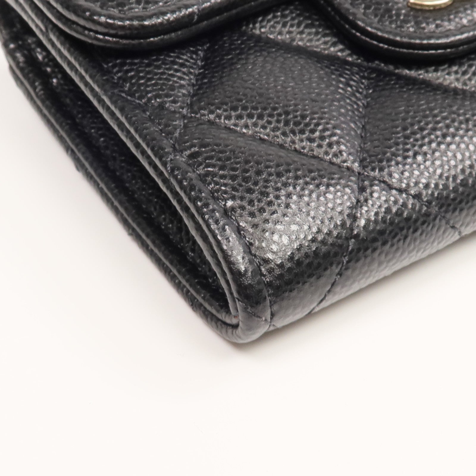 CHANEL 牛皮皮革Card Case金扣卡片套