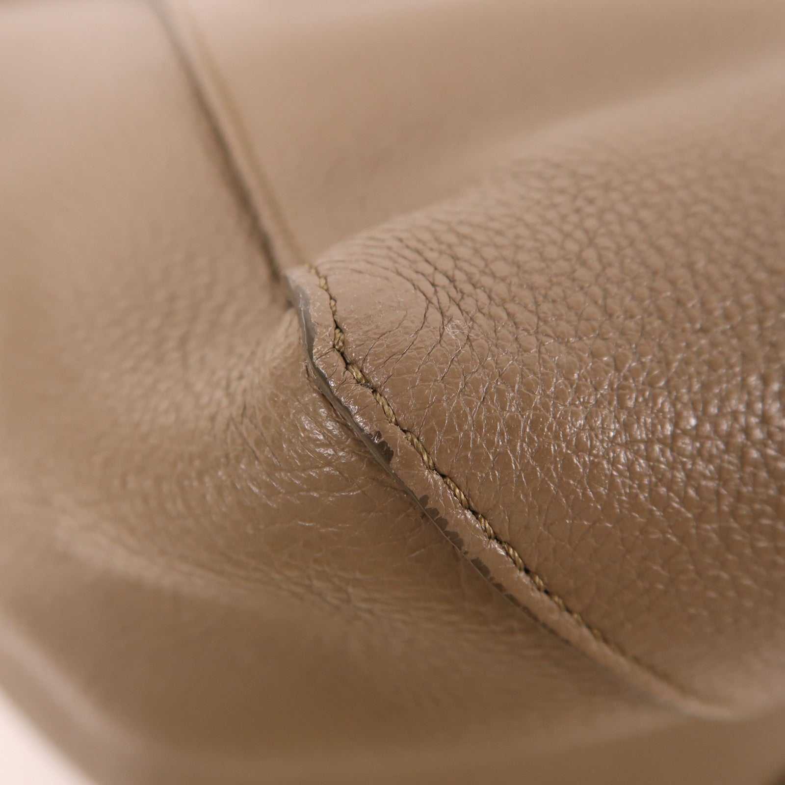 CELINE 牛皮皮革Tote Bag肩背袋灰色