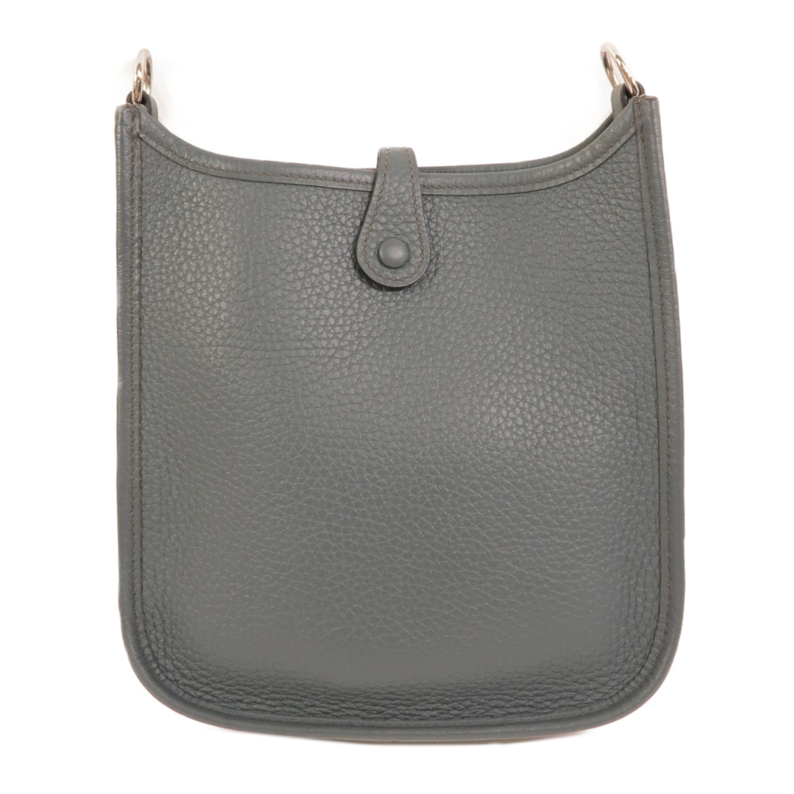 HERMES Clemence皮革Evelyne TPM肩背袋Bleu Orage
