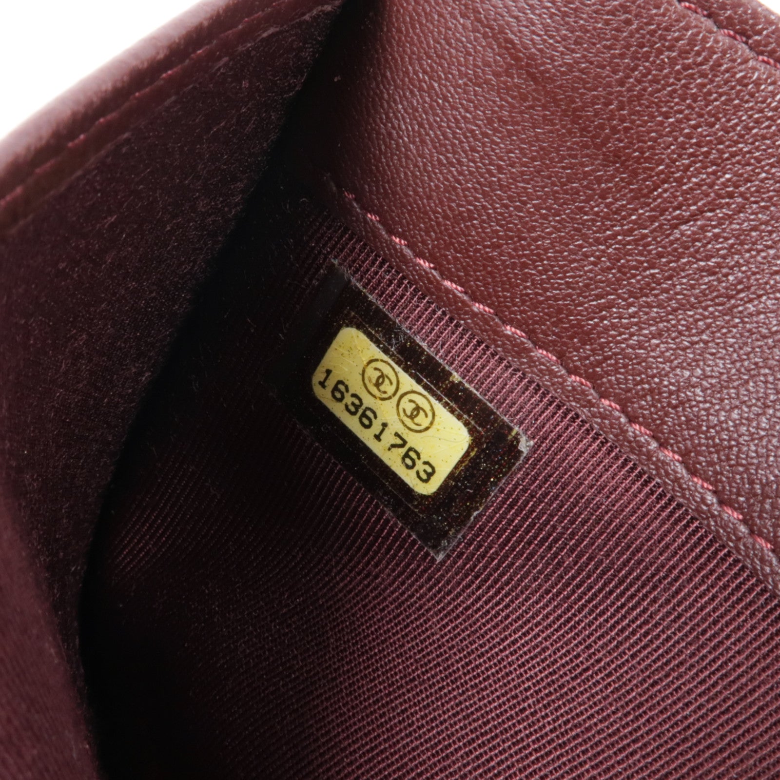 CHANEL 羊皮皮革Long Wallet銀扣長錢包