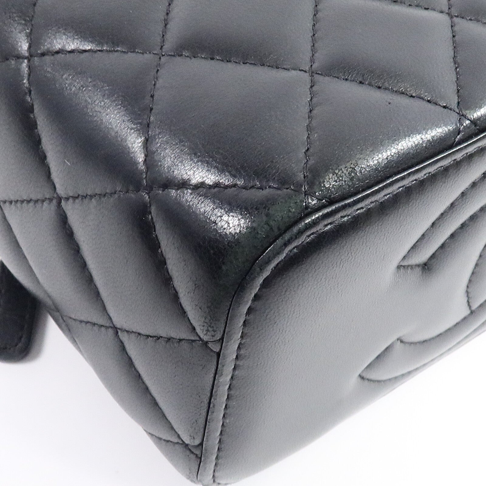 CHANEL 羊皮皮革Vanity Case鏈帶肩背袋
