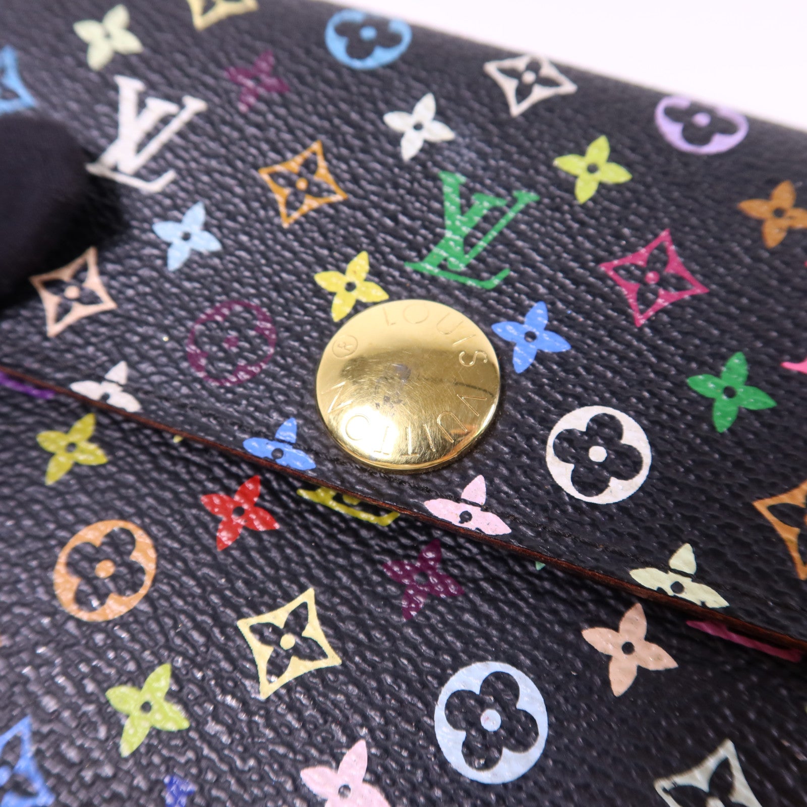 LOUIS VUITTON Monogram Multicolore Long Bifold Wallet金扣長錢包