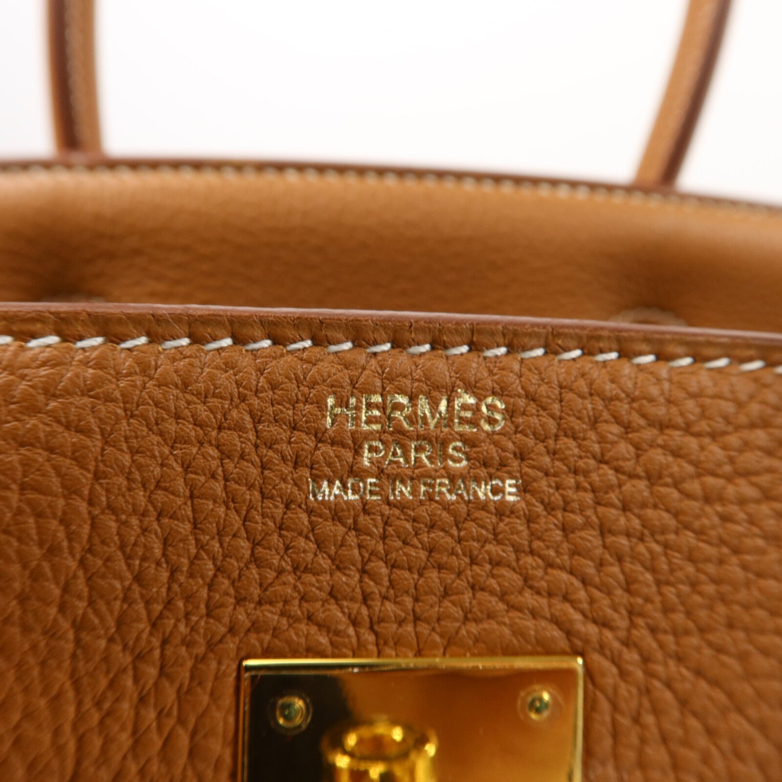 HERMES Togo皮革Birkin 30手挽袋Gold