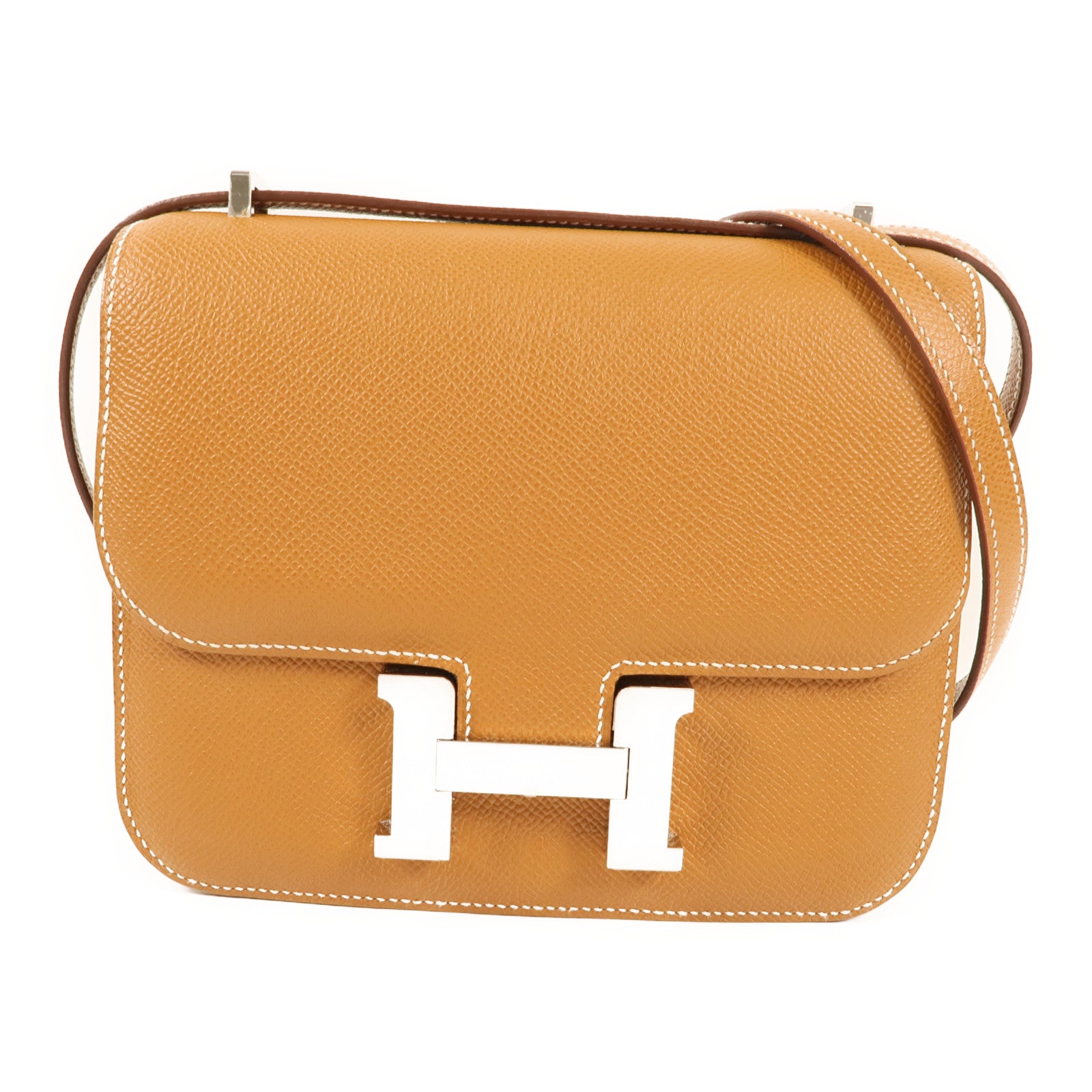 HERMES PHW Constance Mini Shoulder Bag Epsom Leather 37 Gold