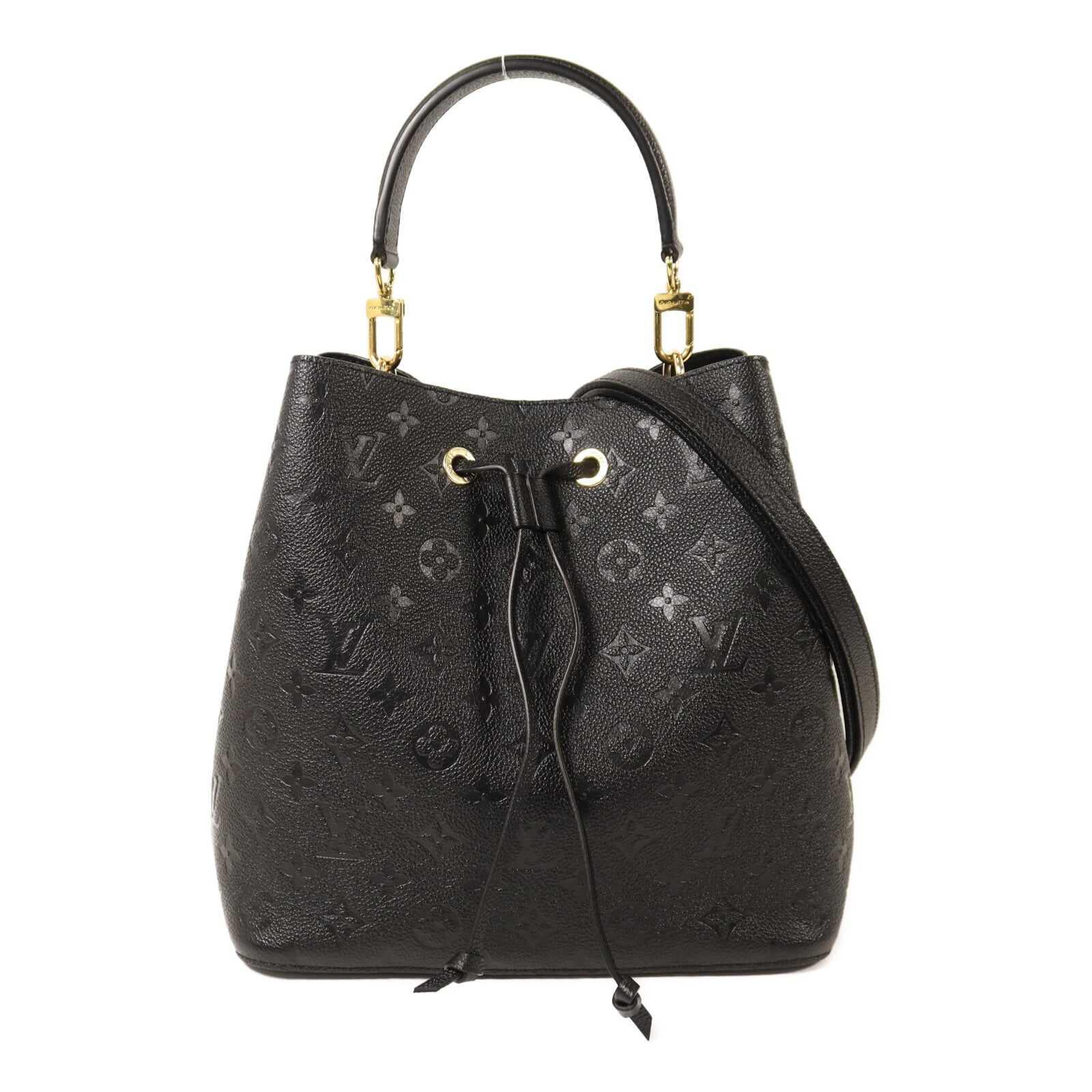 LOUIS VUITTON Monogram Empreinte NeoNoe MM金扣手挽肩背兩用袋