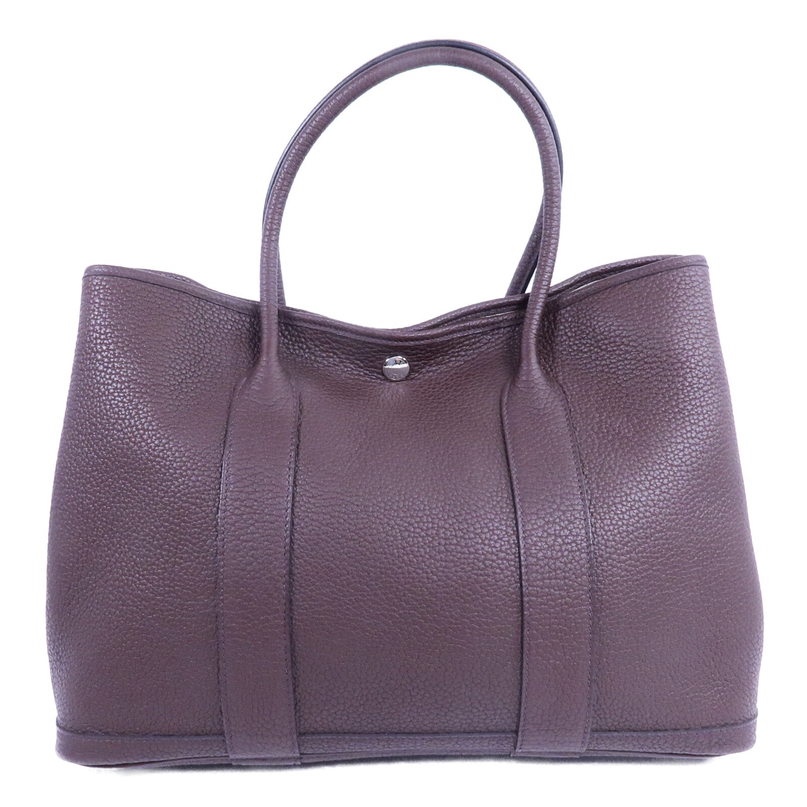 HERMES Negonda皮革Garden Party PM手挽袋Rouge Sellier