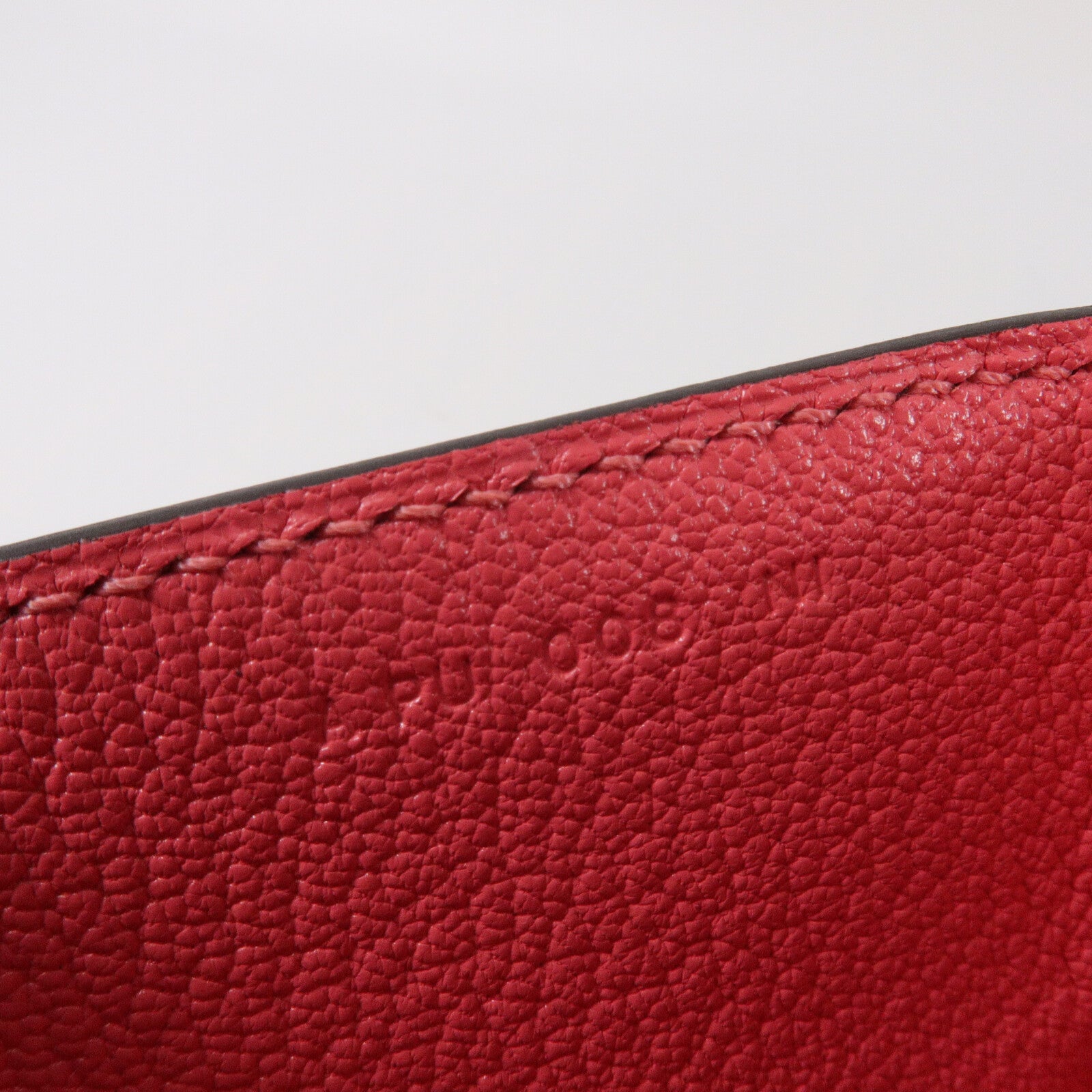 HERMES Chevre皮革Opli Clutch手提包Rose Lipstick