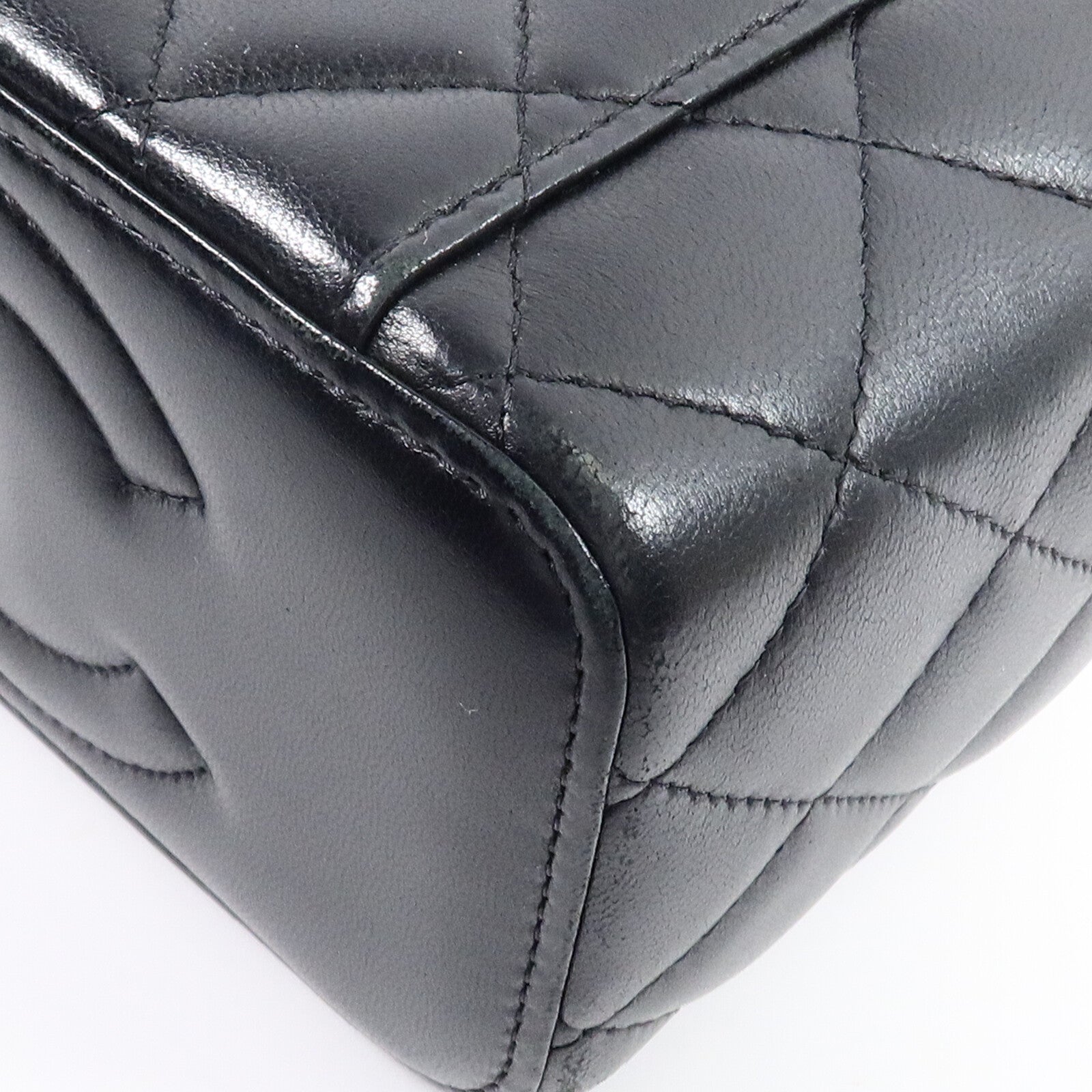 CHANEL 羊皮皮革Vanity Case鏈帶肩背袋