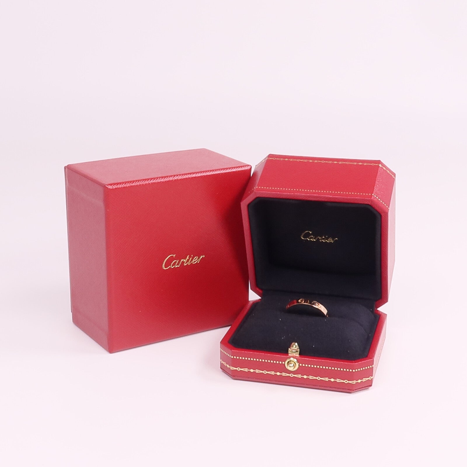 CARTIER 18K玫瑰金Mini Love Ring戒指Cartier#64/US#10.75