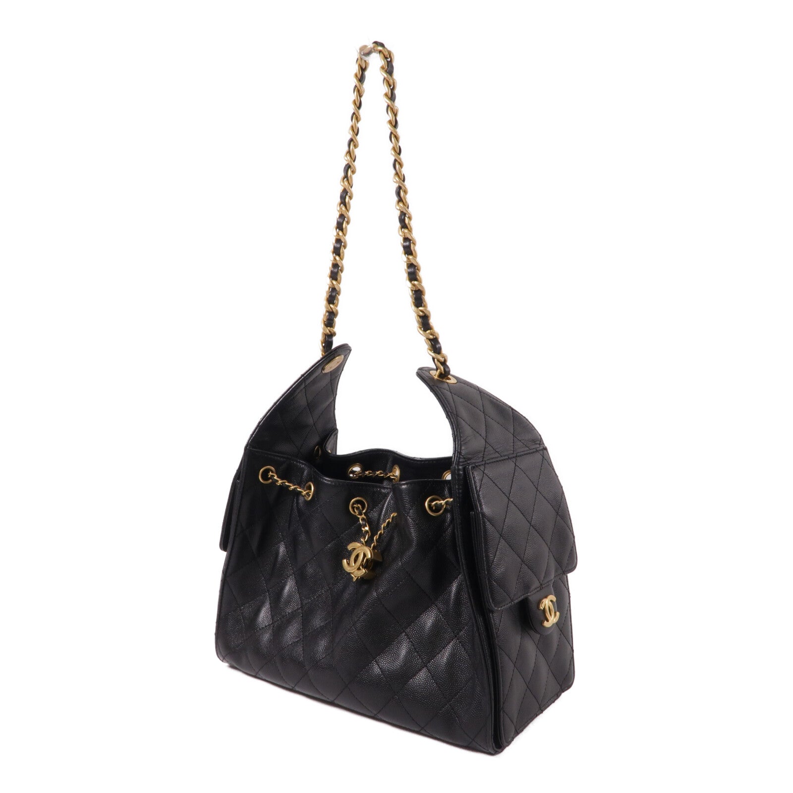 CHANEL 牛皮皮革Chanel 25 Small鏈帶肩背袋