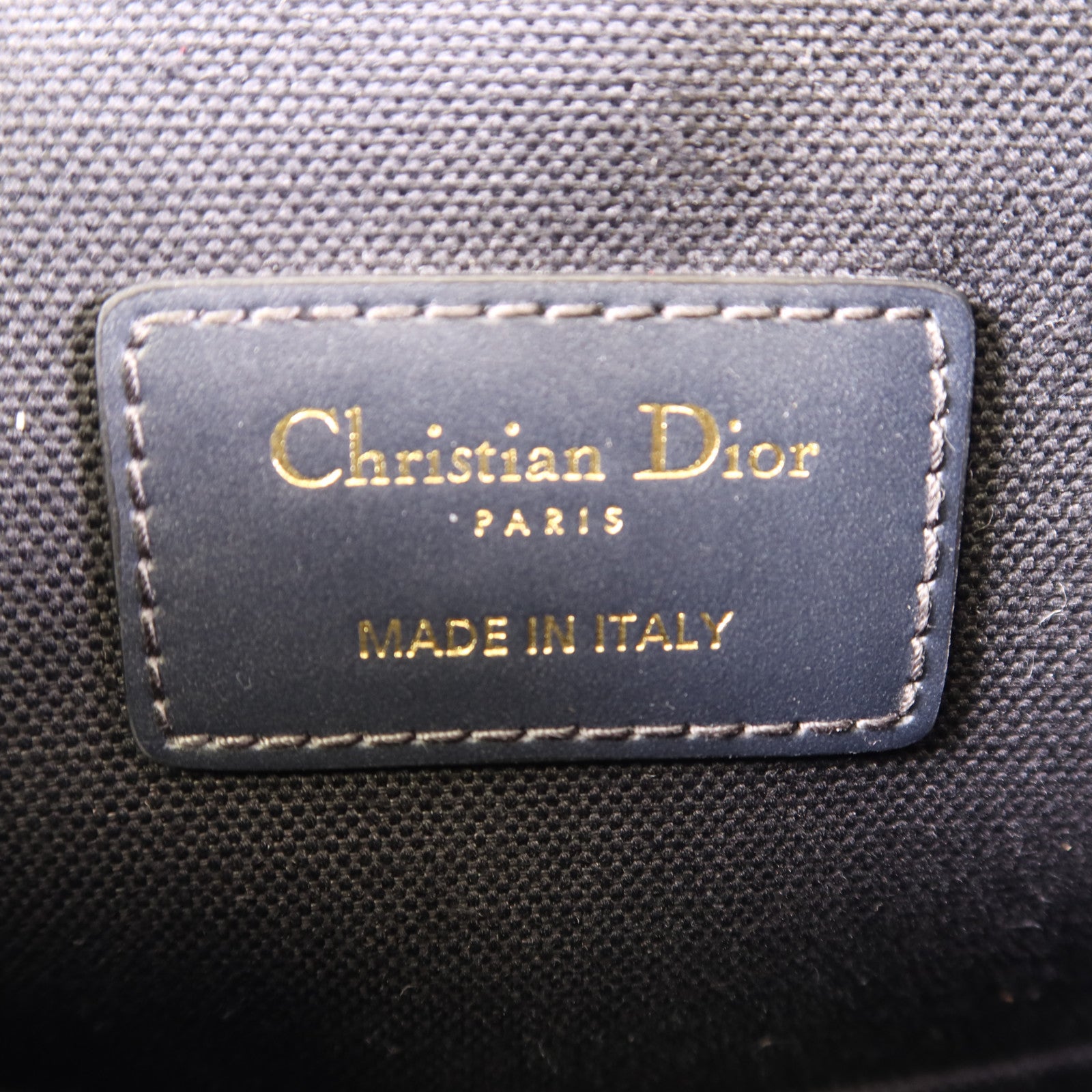 Dior 帆布Oblique Medium C'est Bag金扣手挽肩背兩用袋