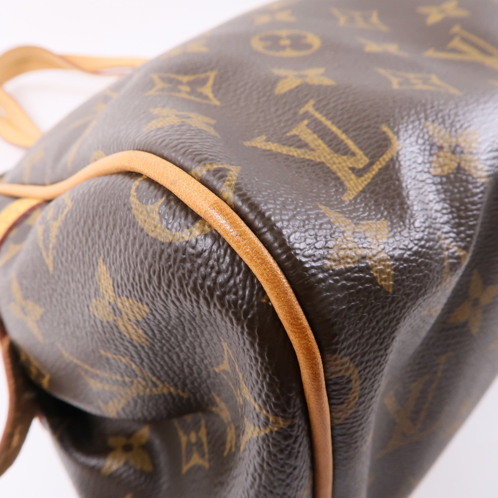 LOUIS VUITTON Monogram Montorgueil PM金扣肩背袋棕色