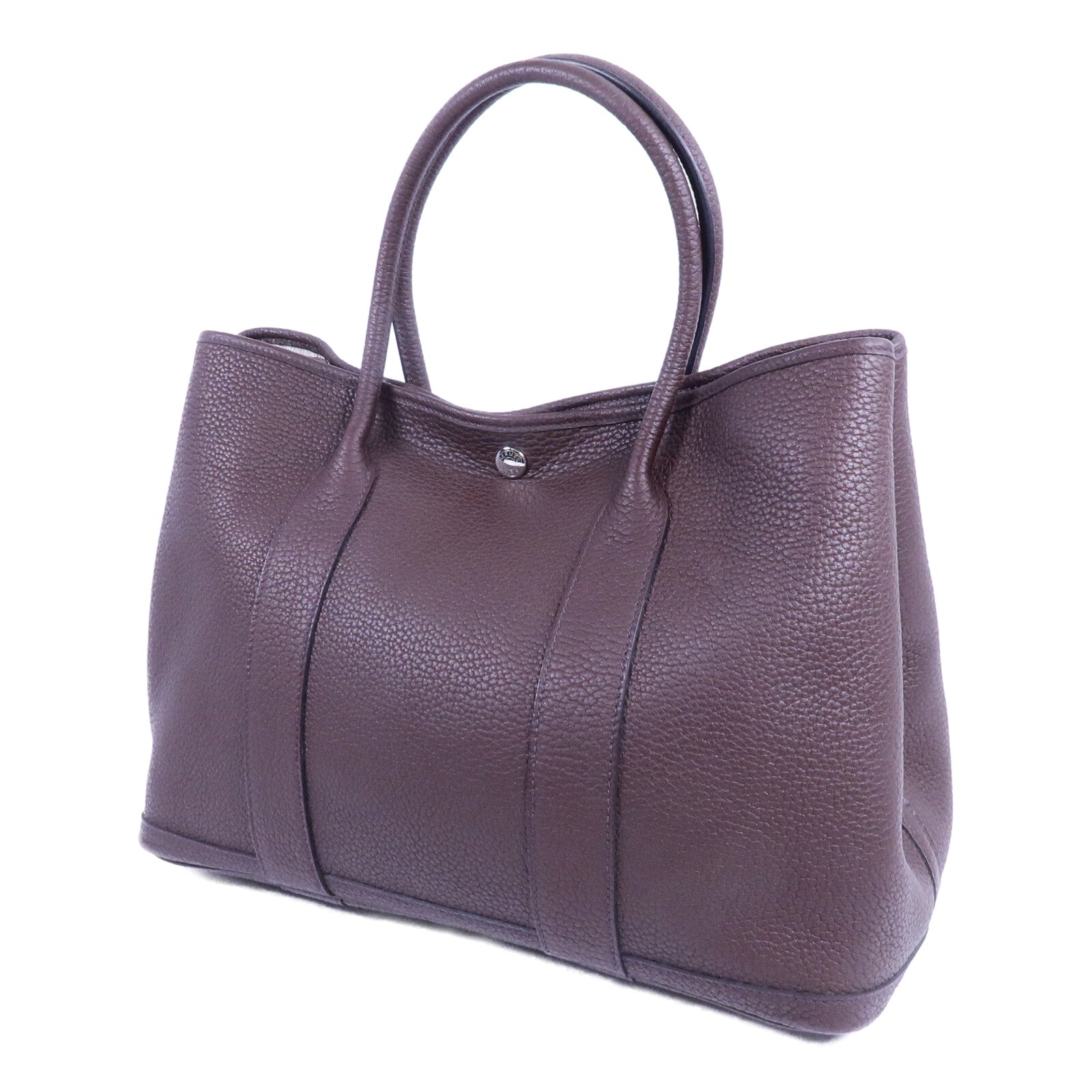 HERMES Negonda皮革Garden Party PM手挽袋Rouge Sellier