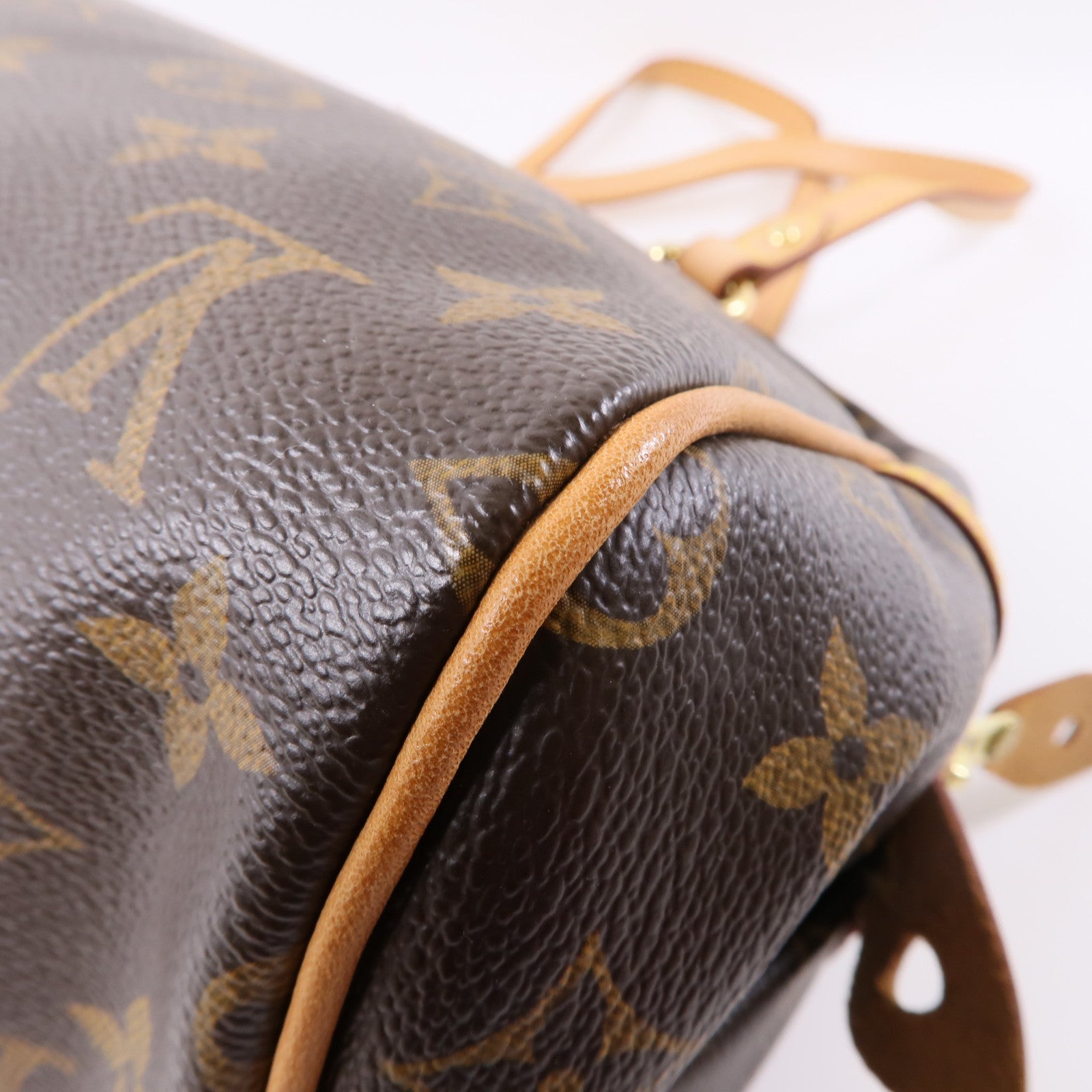 LOUIS VUITTON Monogram Montorgueil PM金扣肩背袋棕色