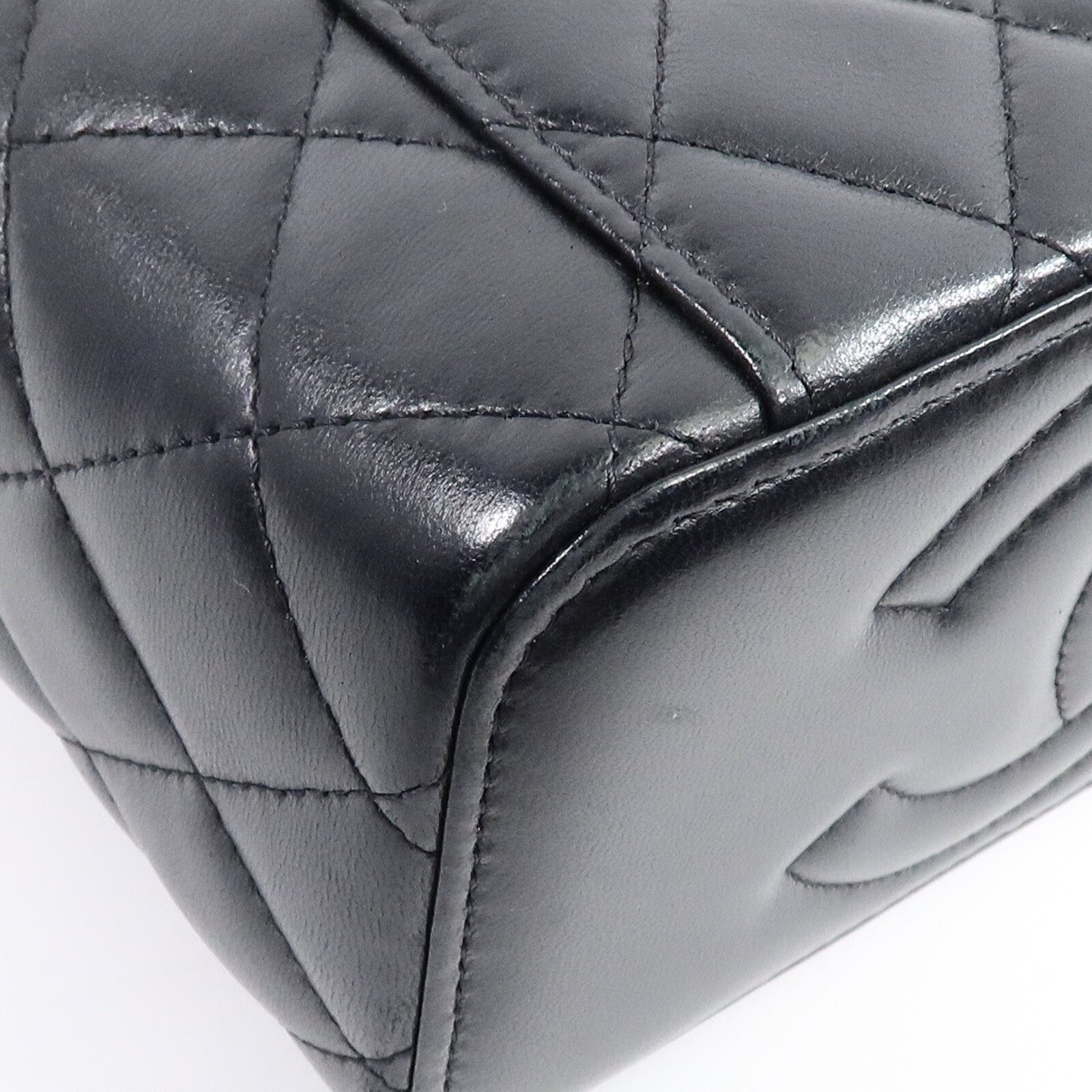 CHANEL 羊皮皮革Vanity Case鏈帶肩背袋