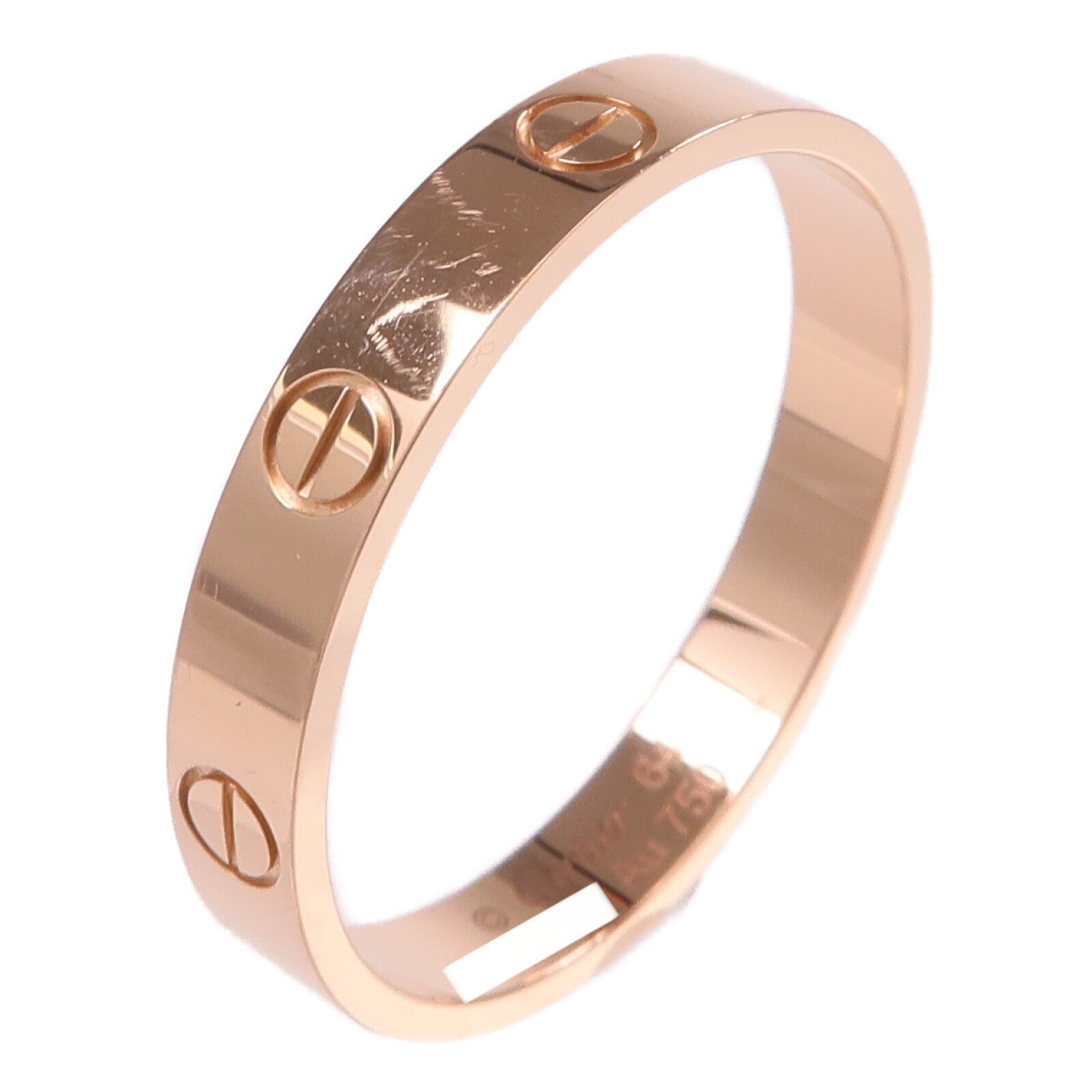 CARTIER 18K玫瑰金Mini Love Ring戒指Cartier#64/US#10.75