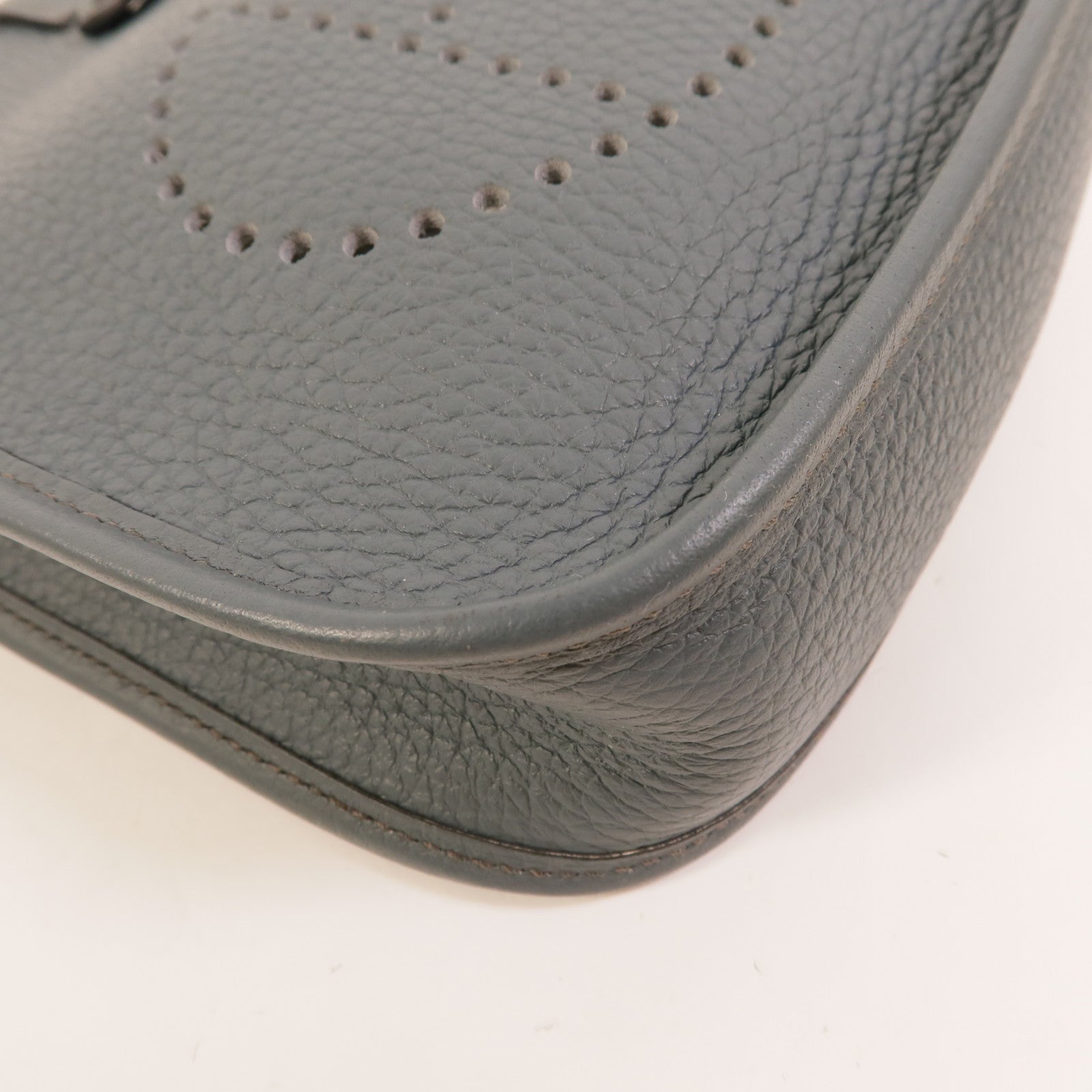 HERMES Clemence皮革Evelyne TPM肩背袋Bleu Orage