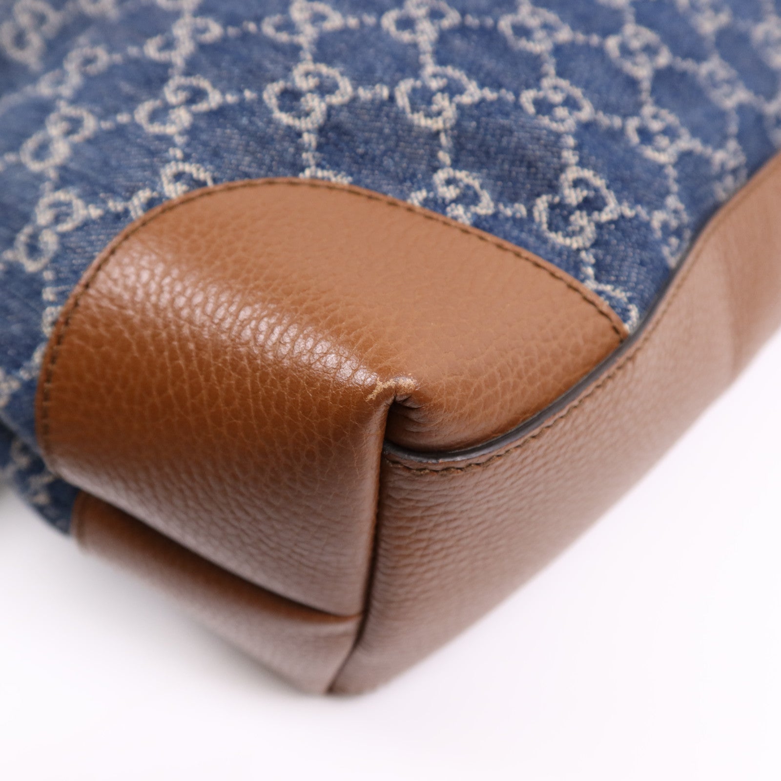 GUCCI 牛仔布Tote Bag金扣手挽袋