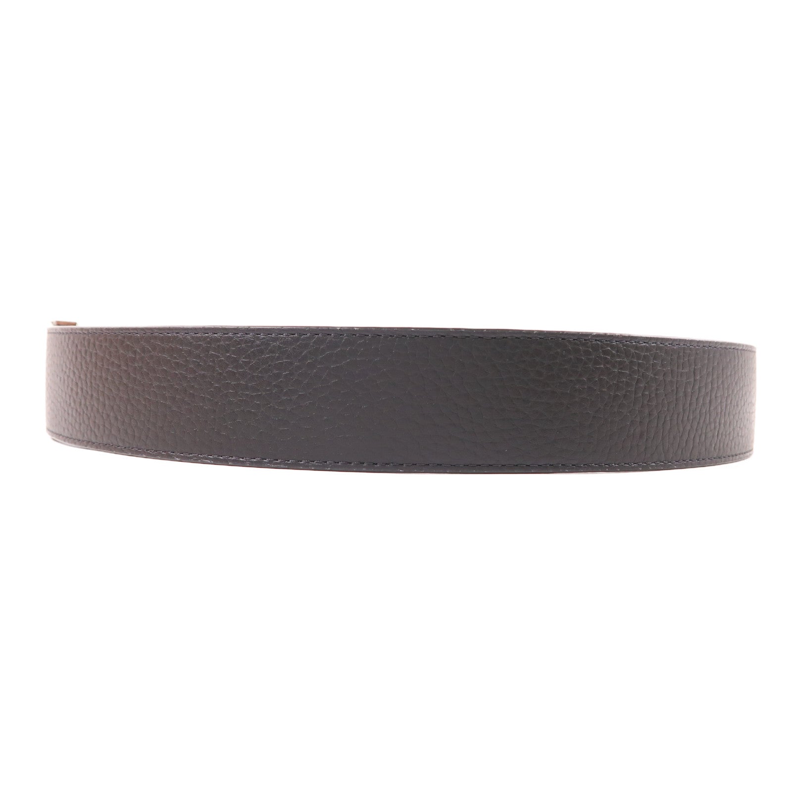 LOUIS VUITTON Damier Belt 95cm銀扣皮帶