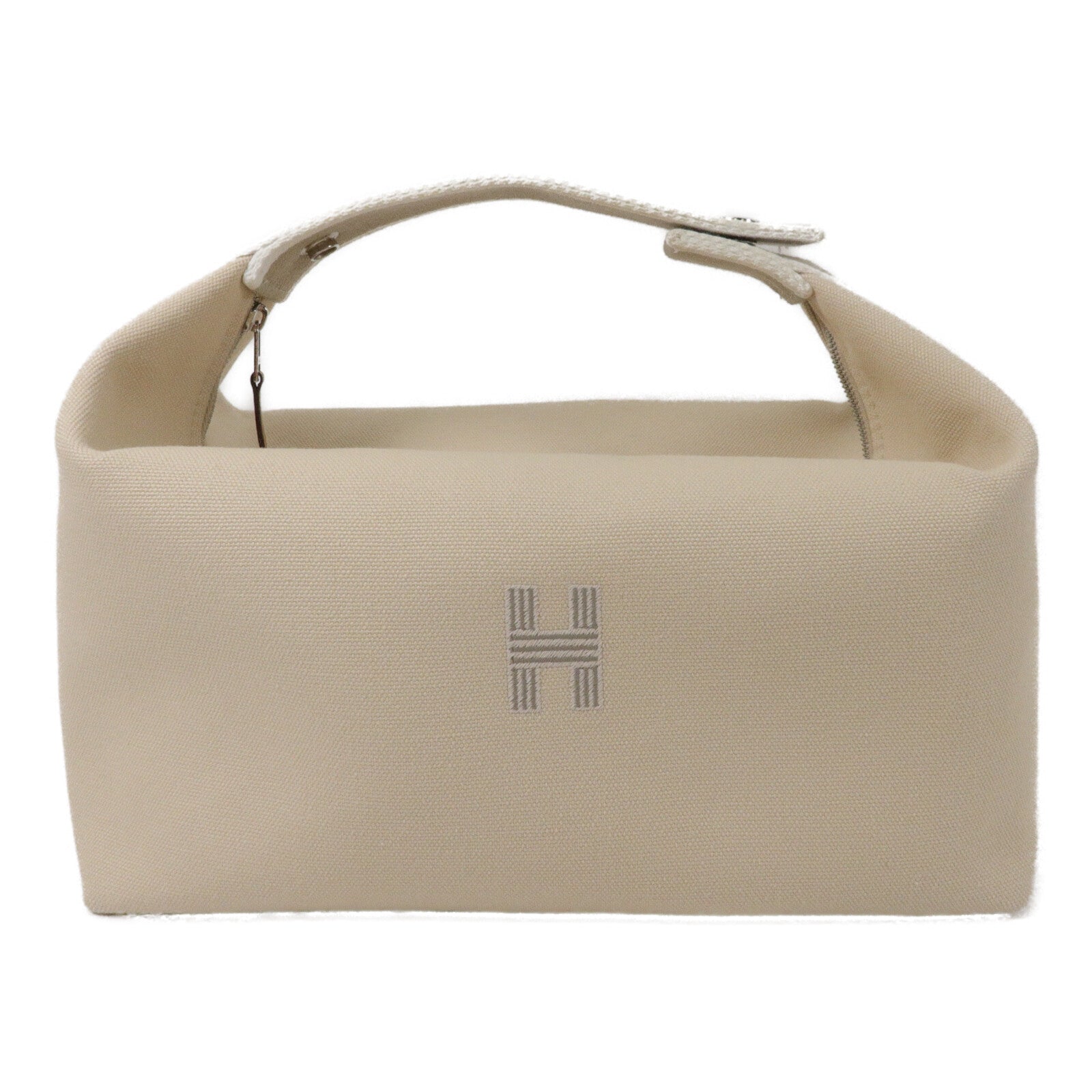 HERMES 帆布Bride-A-Brac Case Large手挽袋Naturel