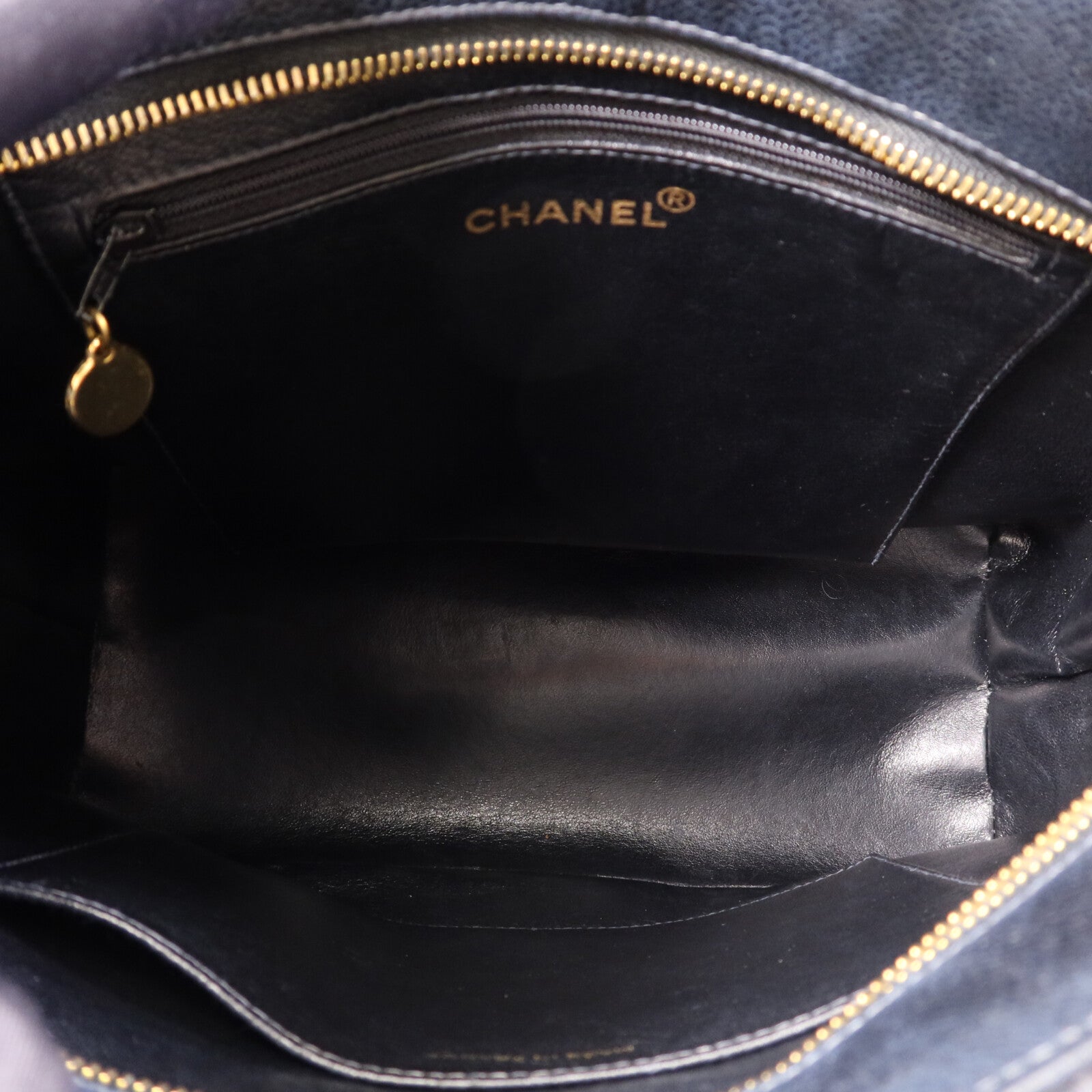 CHANEL 牛皮皮革Vintage Tote Bag金扣手挽袋