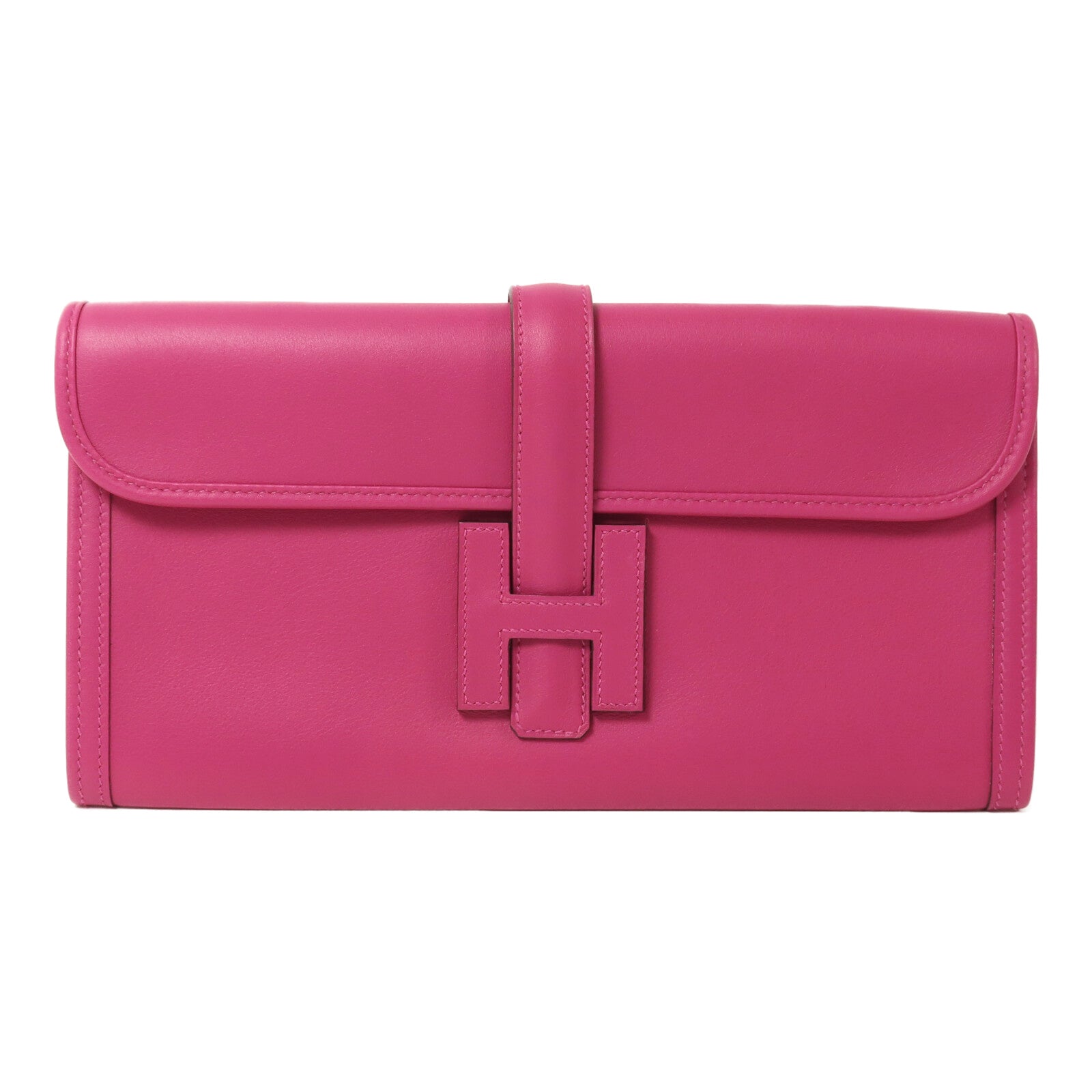 HERMES Swift皮革Jige Elan 29手拿包Rose Purple