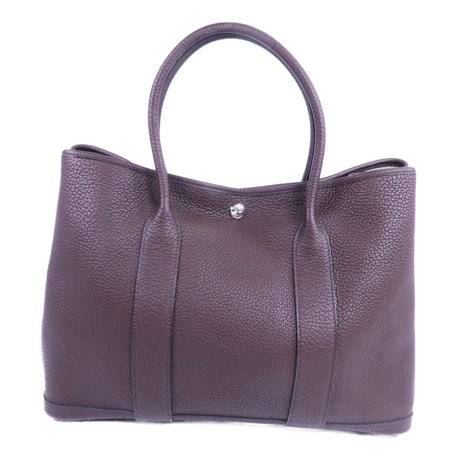 HERMES Negonda皮革Garden Party PM手挽袋Rouge Sellier