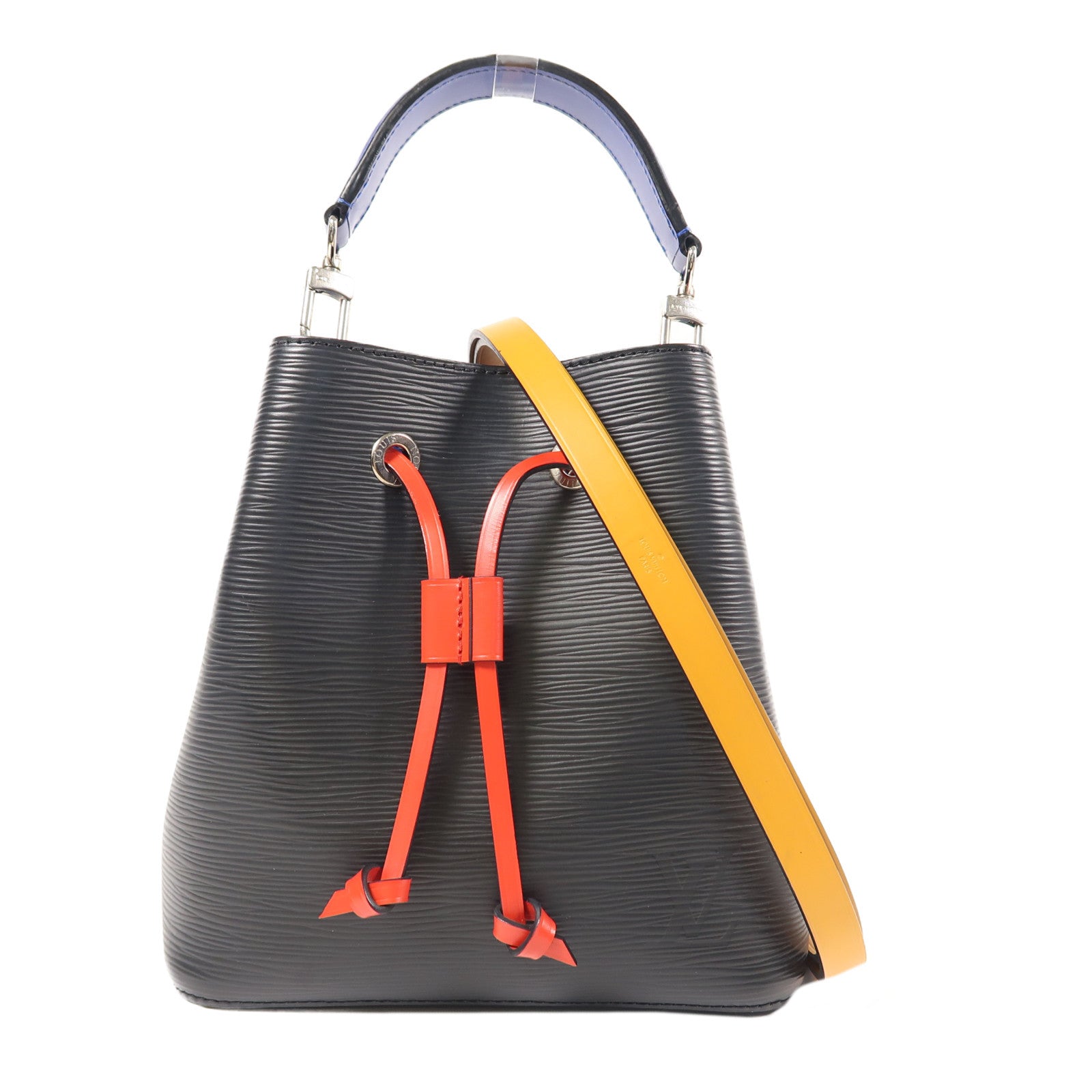 LOUIS VUITTON Epi Neo Noe BB銀扣手挽肩背兩用袋黑色/紅色