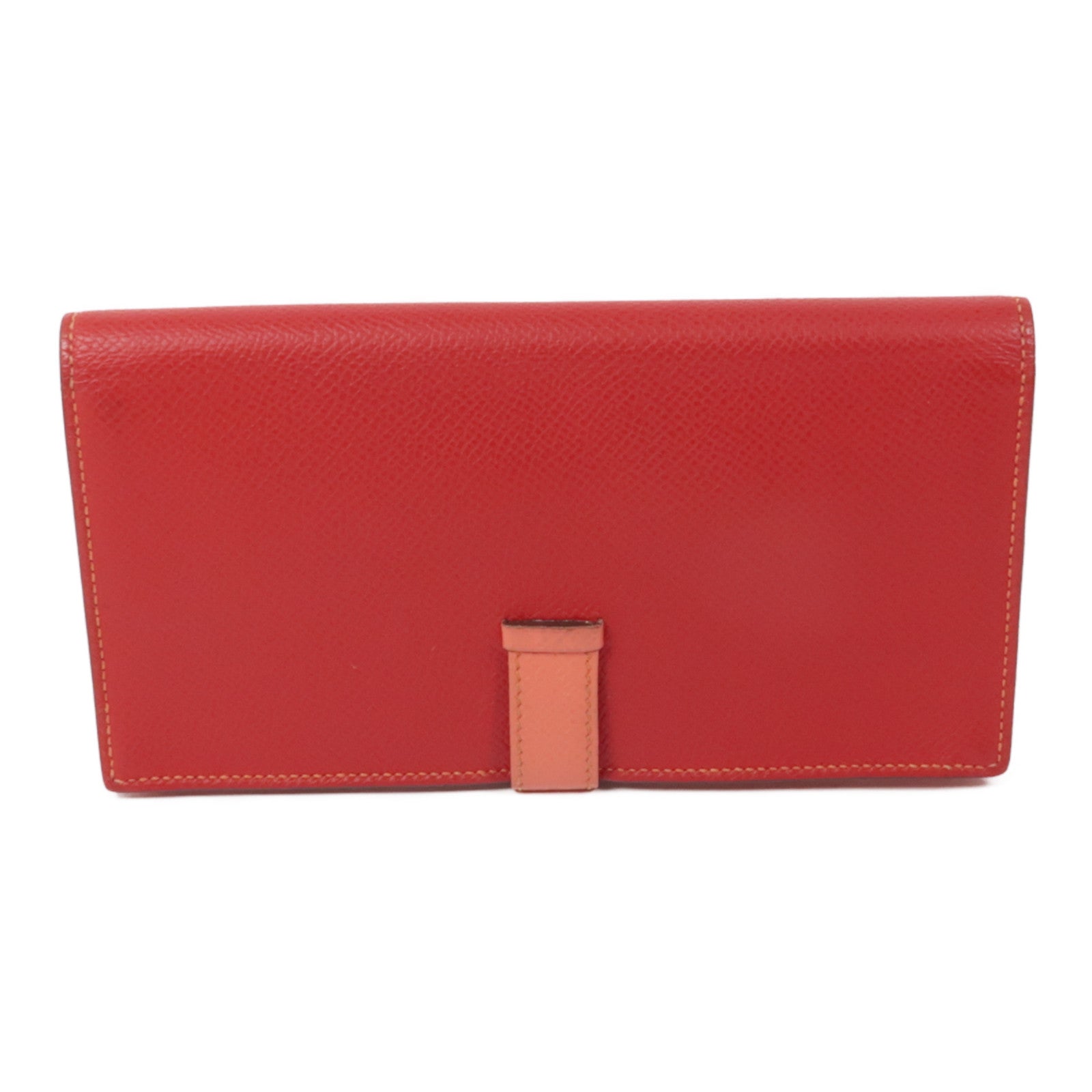 HERMES Epsom皮革Bearn Long Wallet銀扣長錢包Rose Jaipur